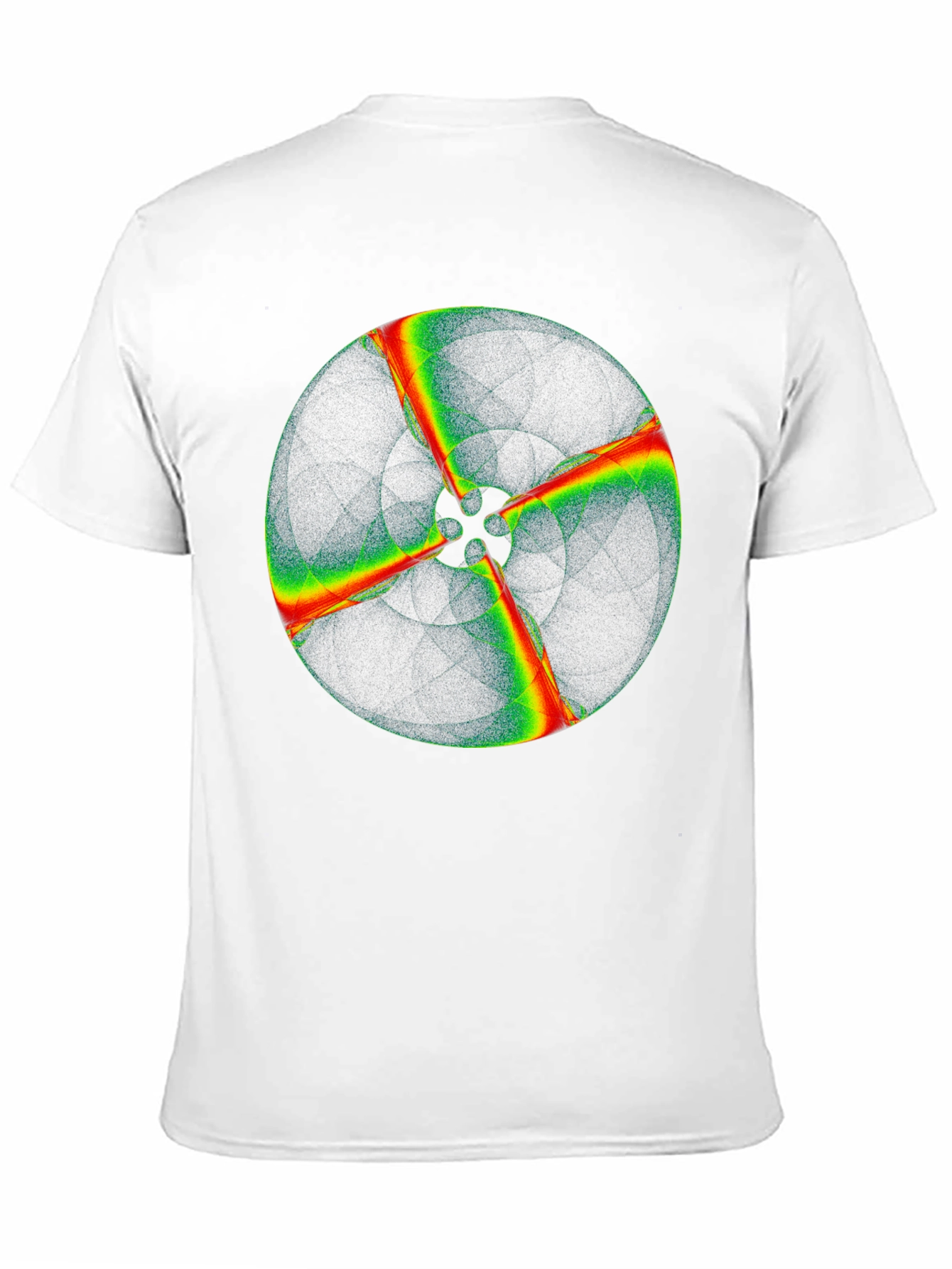 Abstract Circle Graphic Black T-Shirt