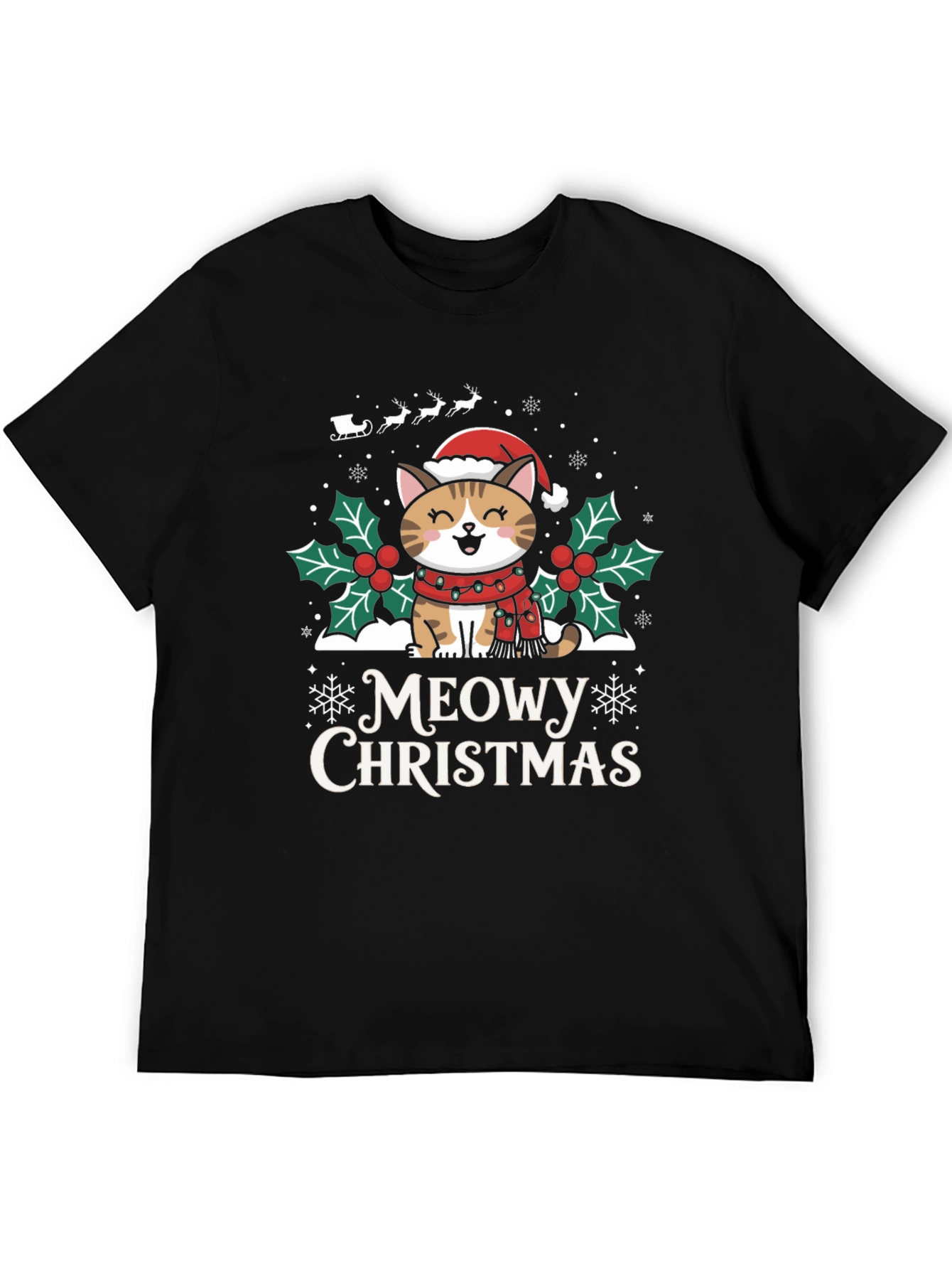 Meowy Christmas T-Shirt