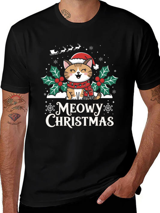 Meowy Christmas T-Shirt