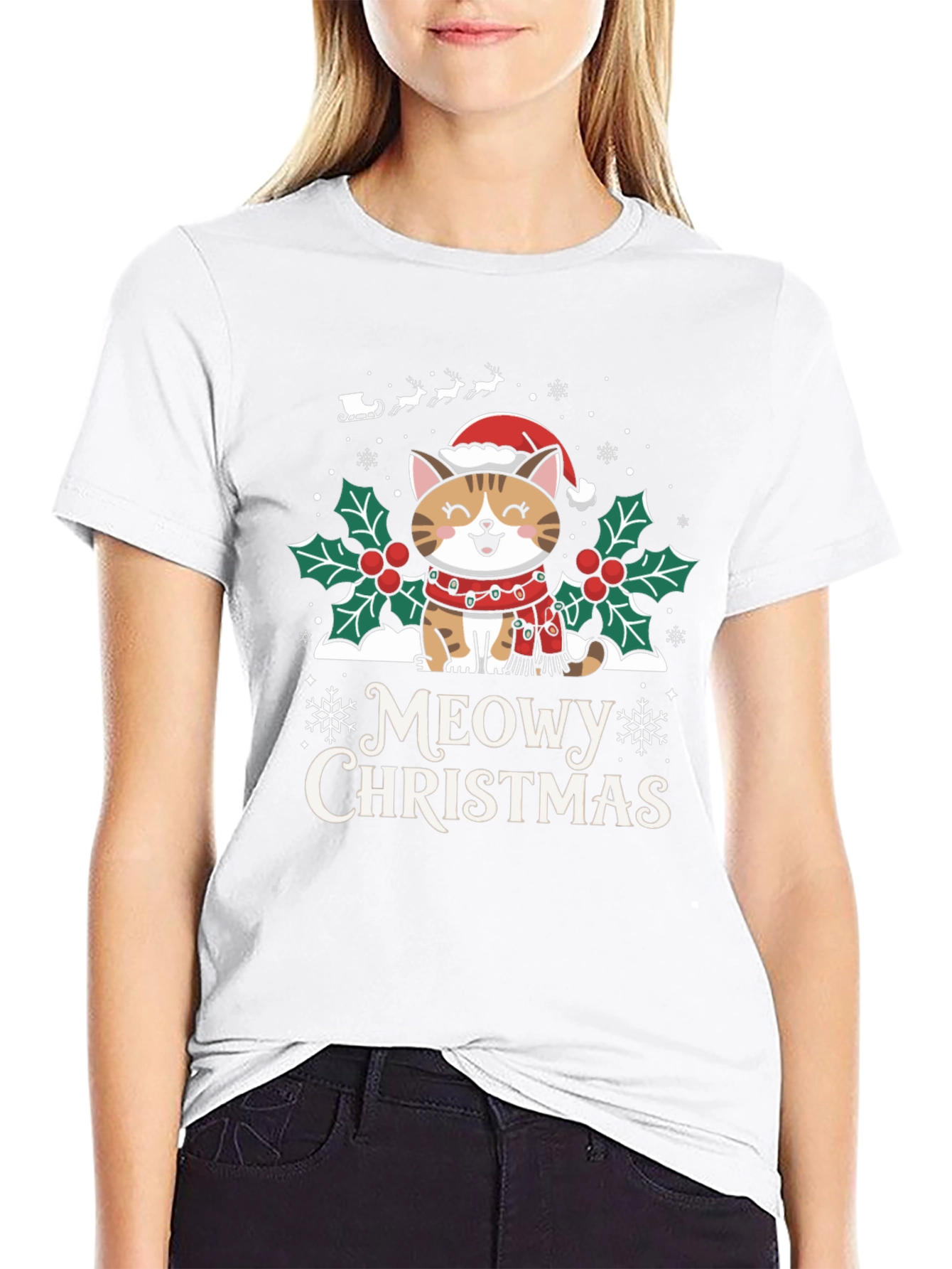 Meowy Christmas T-Shirt