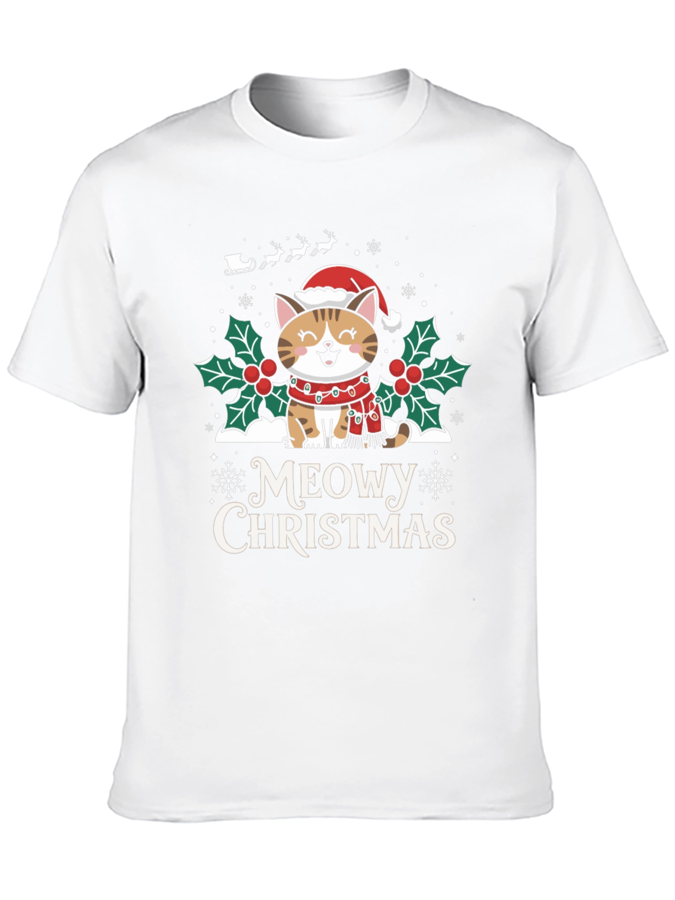 Meowy Christmas T-Shirt