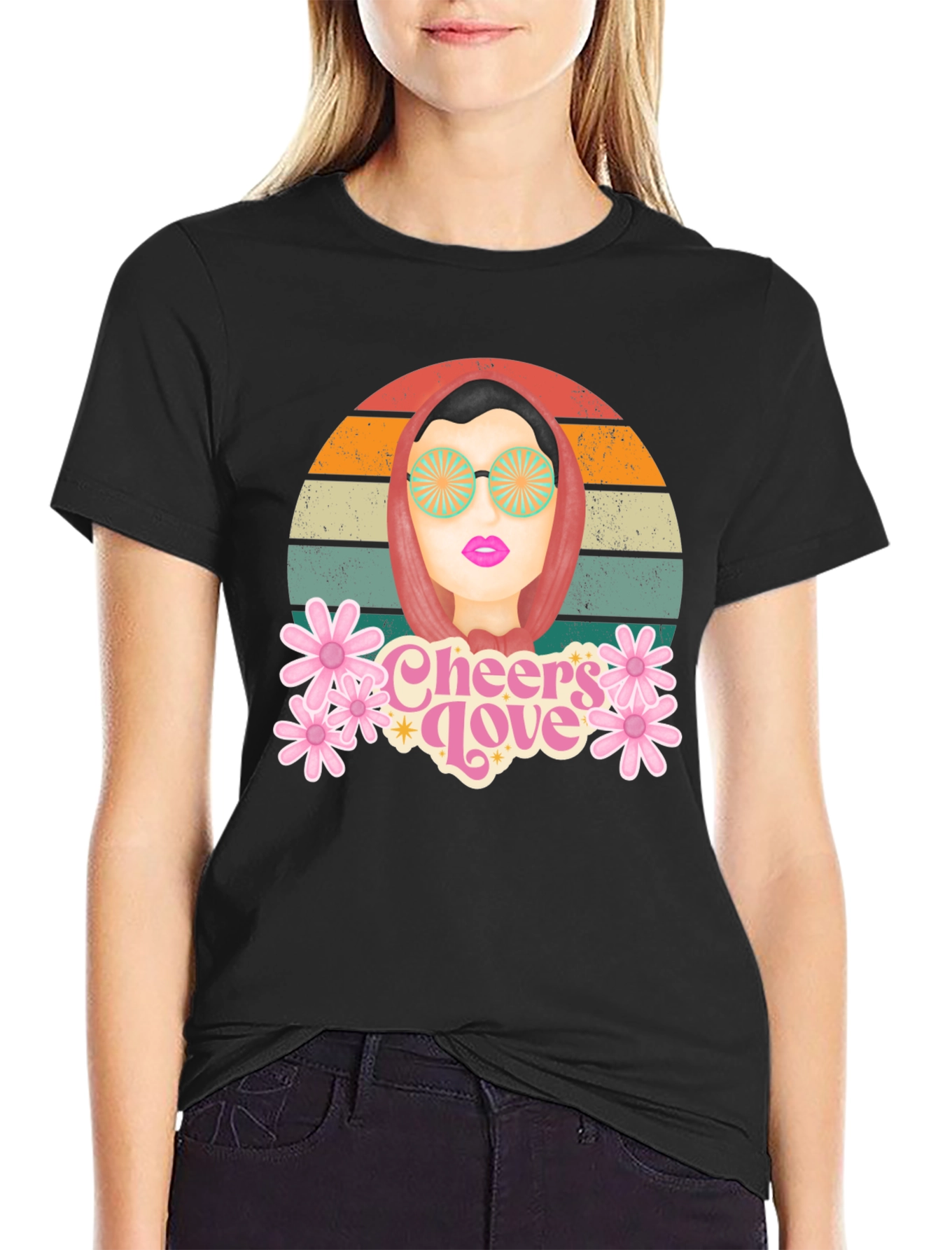 Retro Cheers Love Graphic T-Shirt