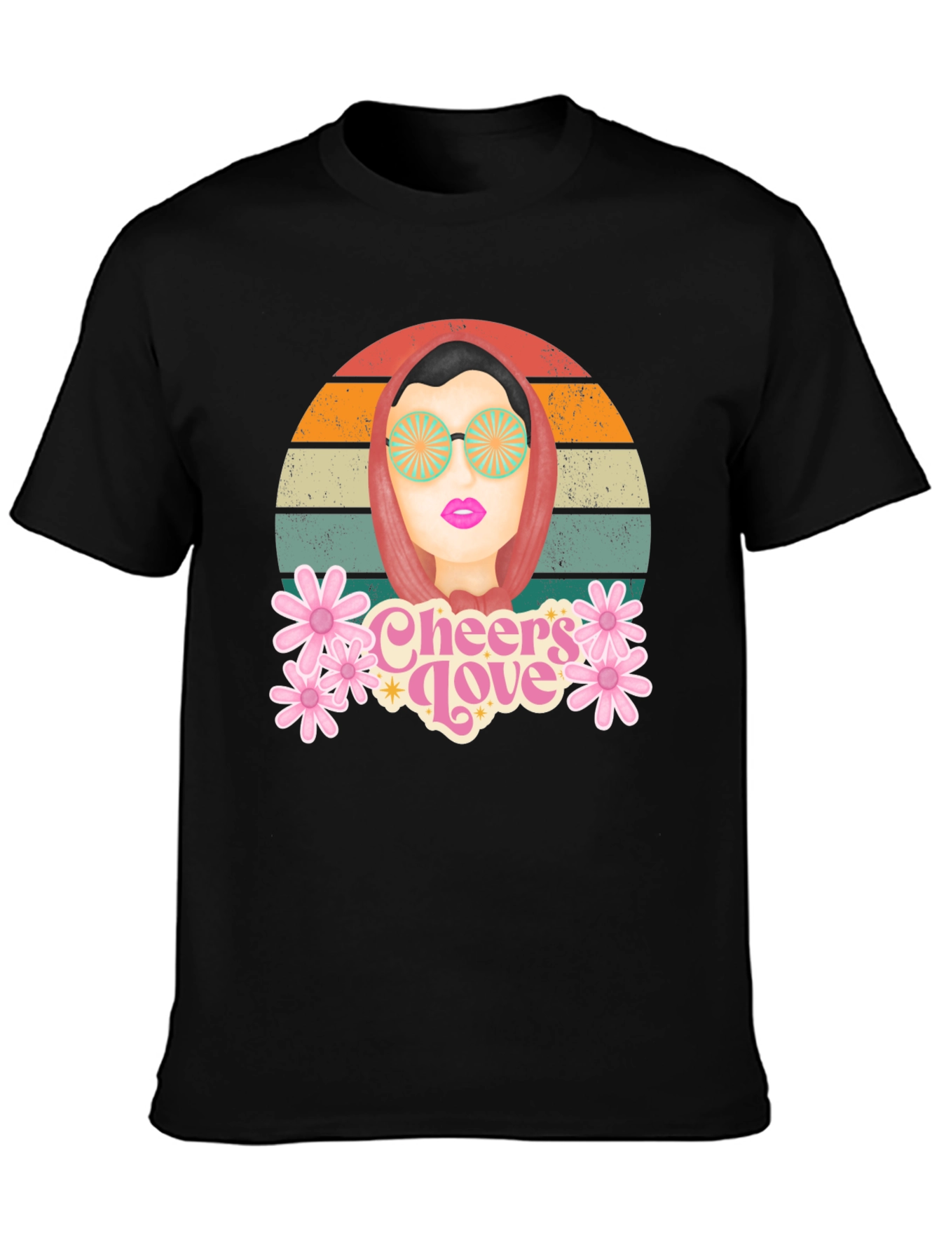 Retro Cheers Love Graphic T-Shirt