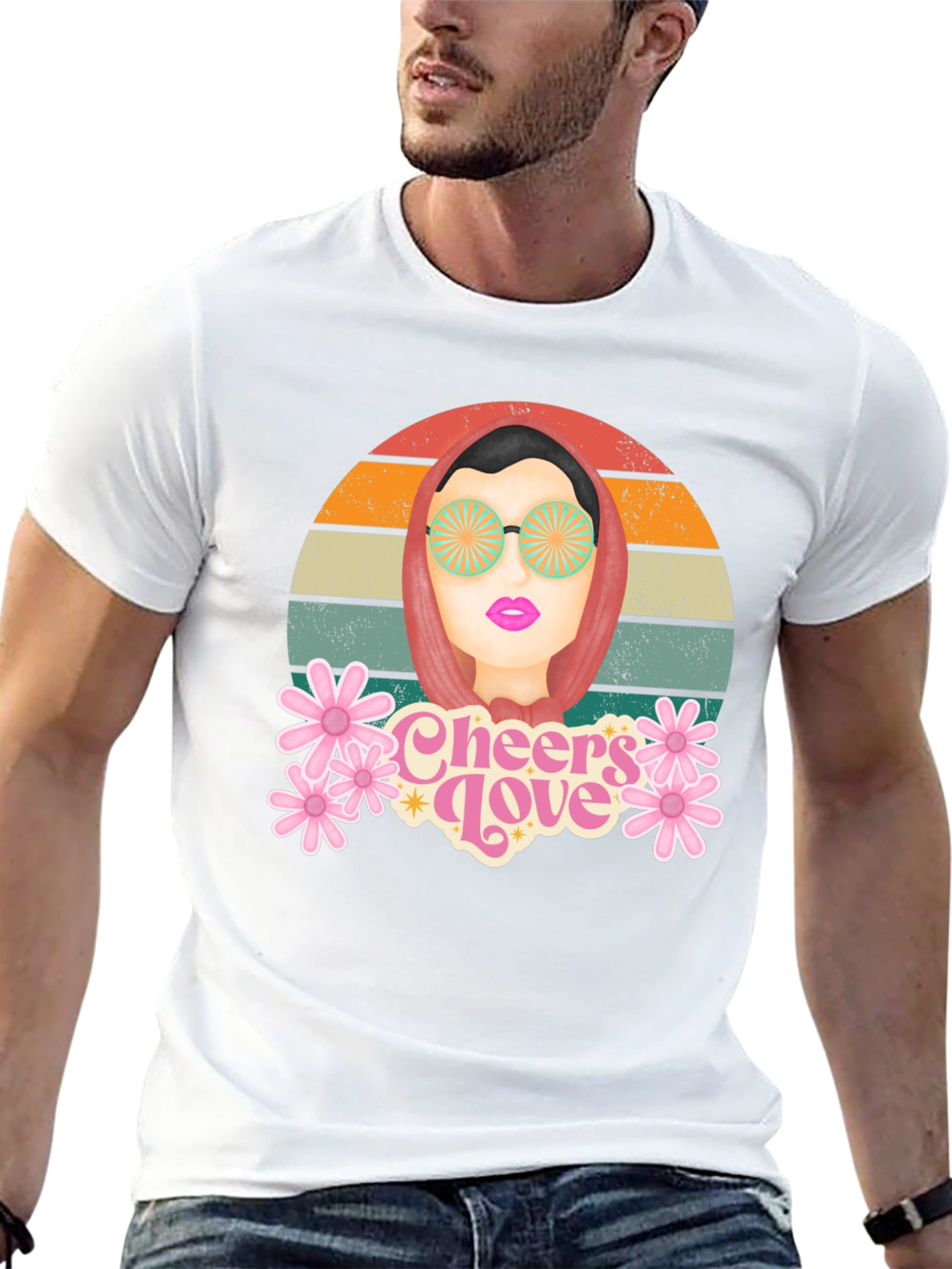 Retro Cheers Love Graphic T-Shirt