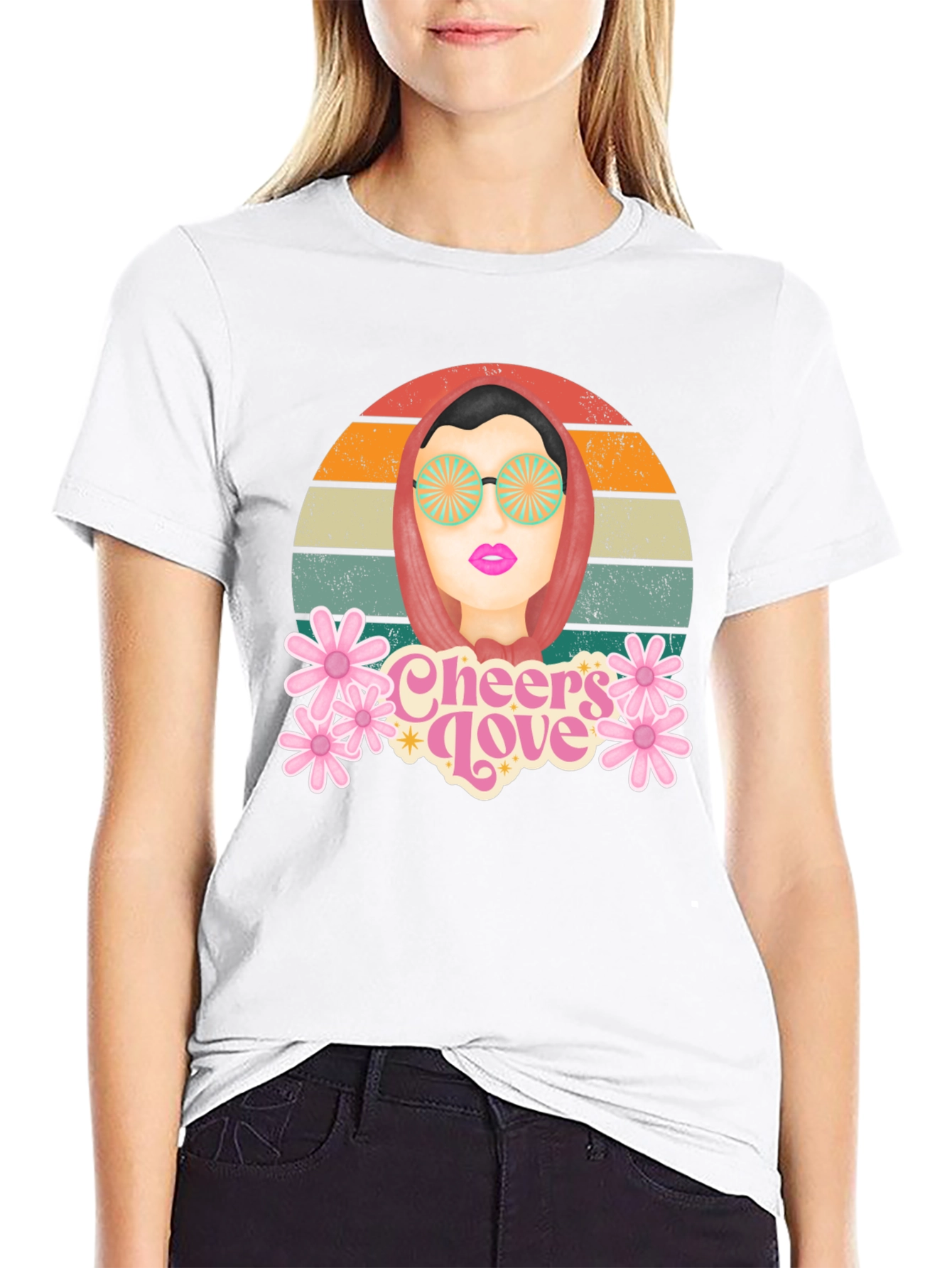 Retro Cheers Love Graphic T-Shirt
