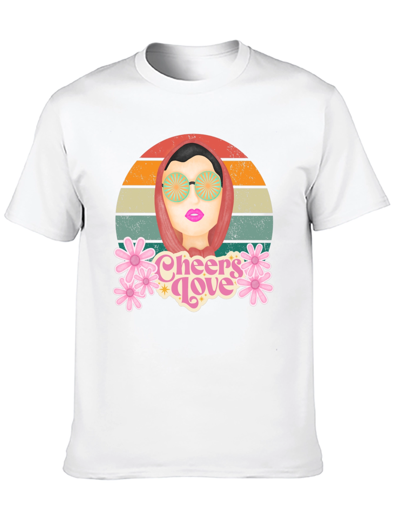 Retro Cheers Love Graphic T-Shirt