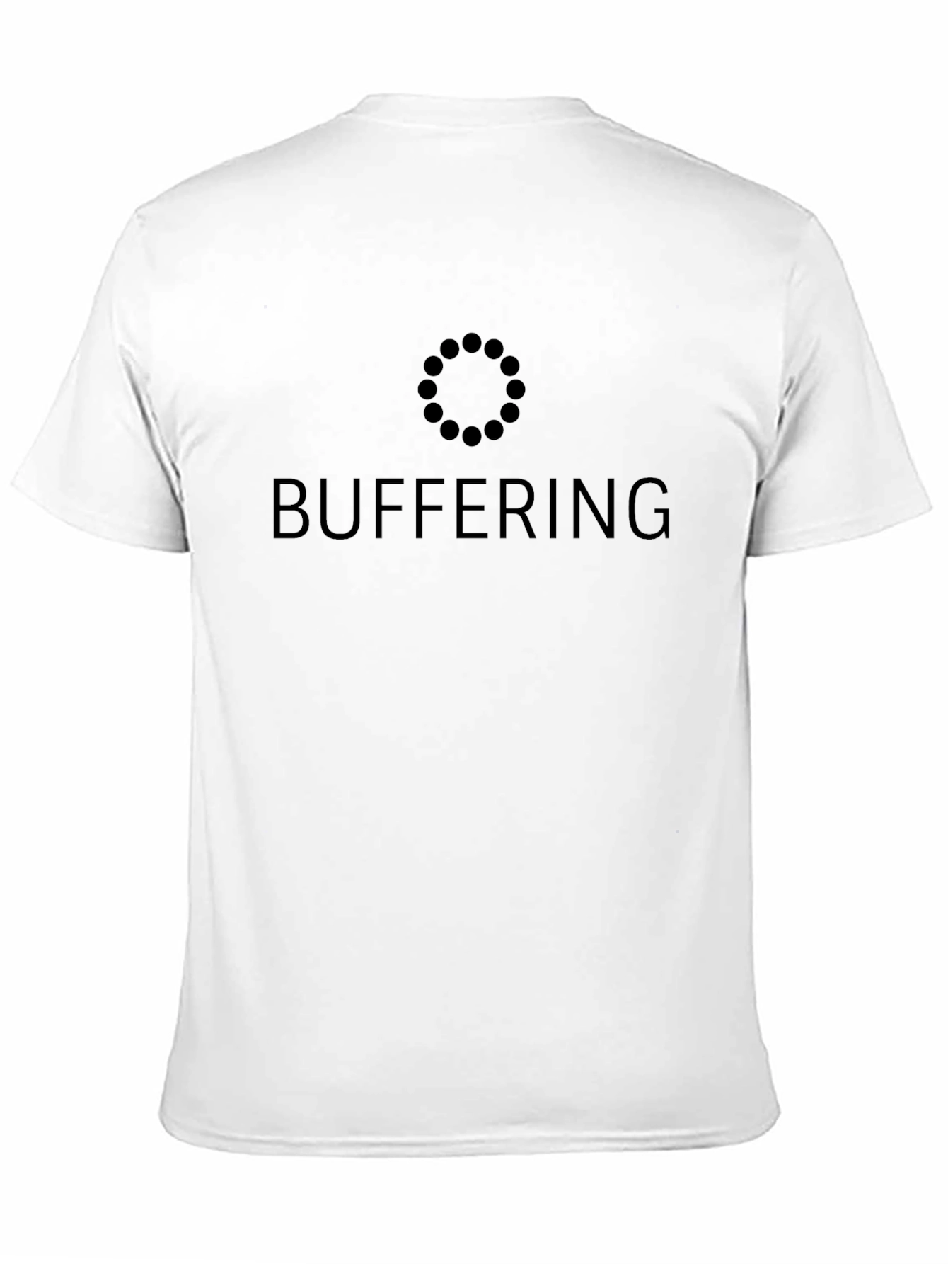 Buffering Graphic Tee - Humorous Computer Loading T-Shirt