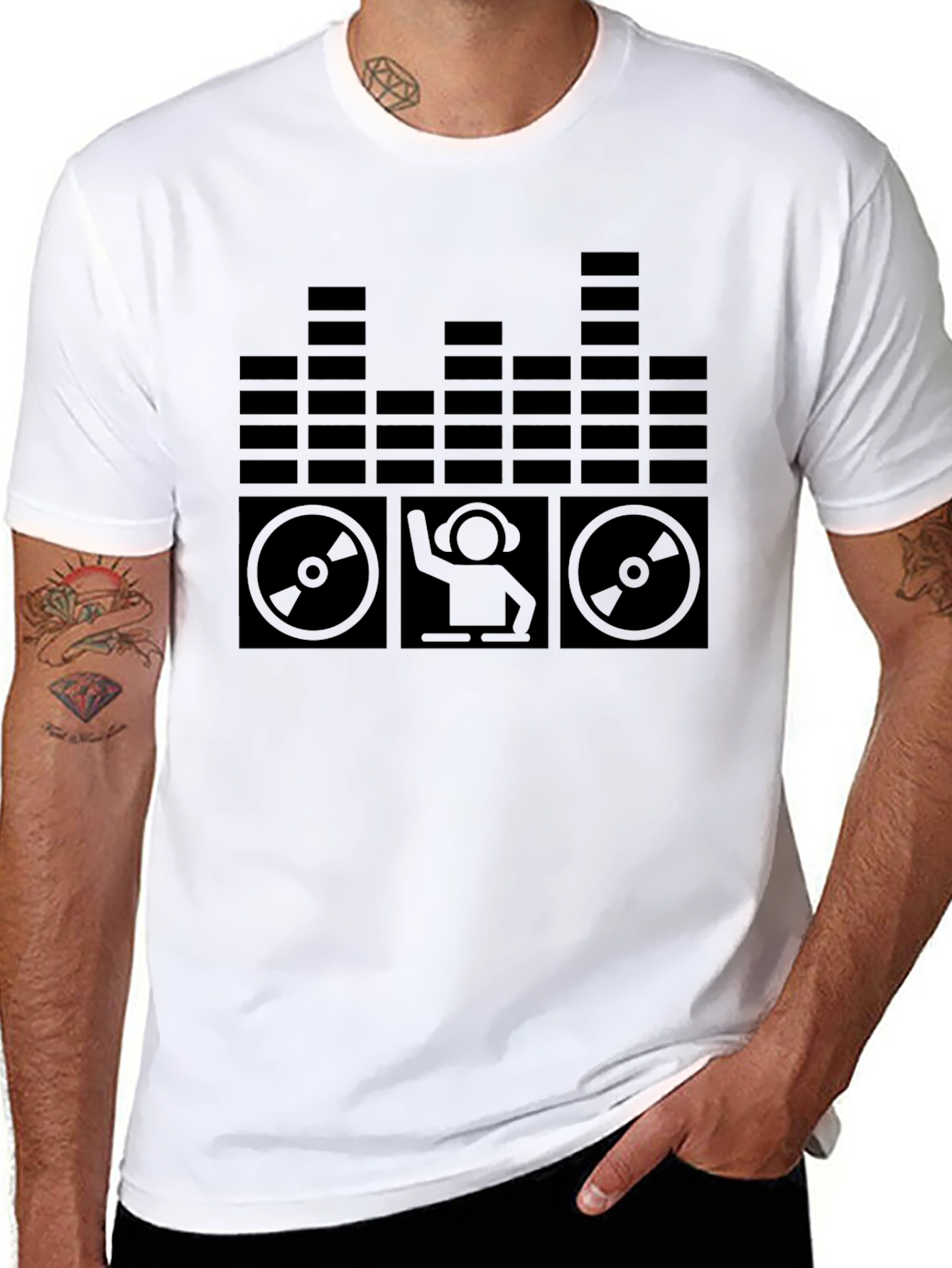 DJ Graphic Tee - Black EDM Music Shirt