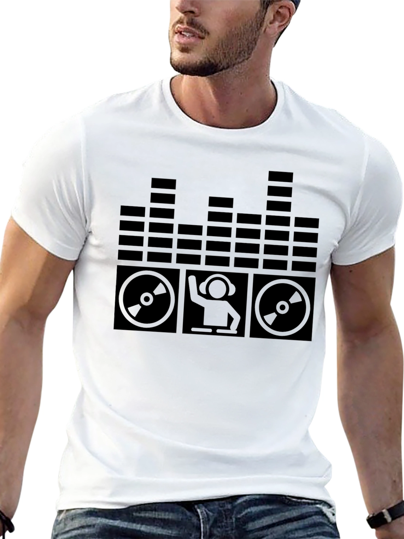 DJ Graphic Tee - Black EDM Music Shirt