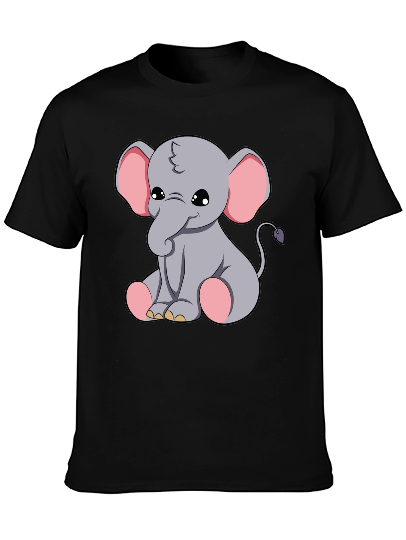 Cute Elephant Graphic Tee - Soft Cotton Blend