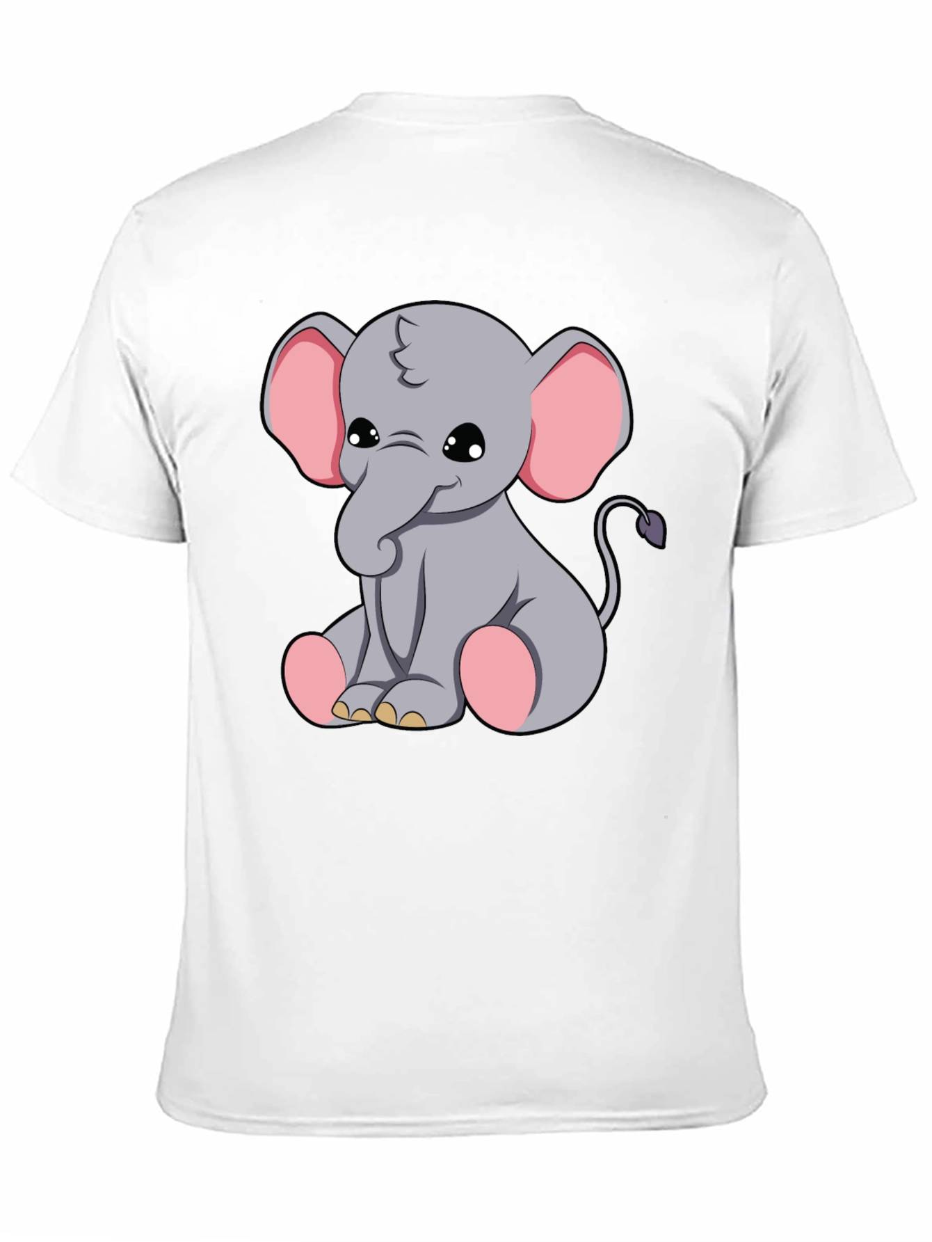 Cute Elephant Graphic Tee - Soft Cotton Blend