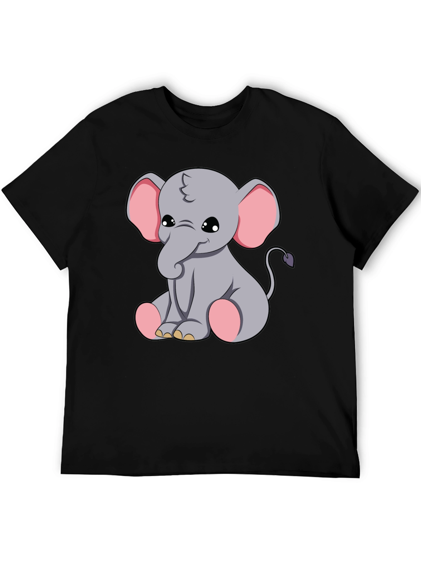 Cute Elephant Graphic Tee - Soft Cotton Blend