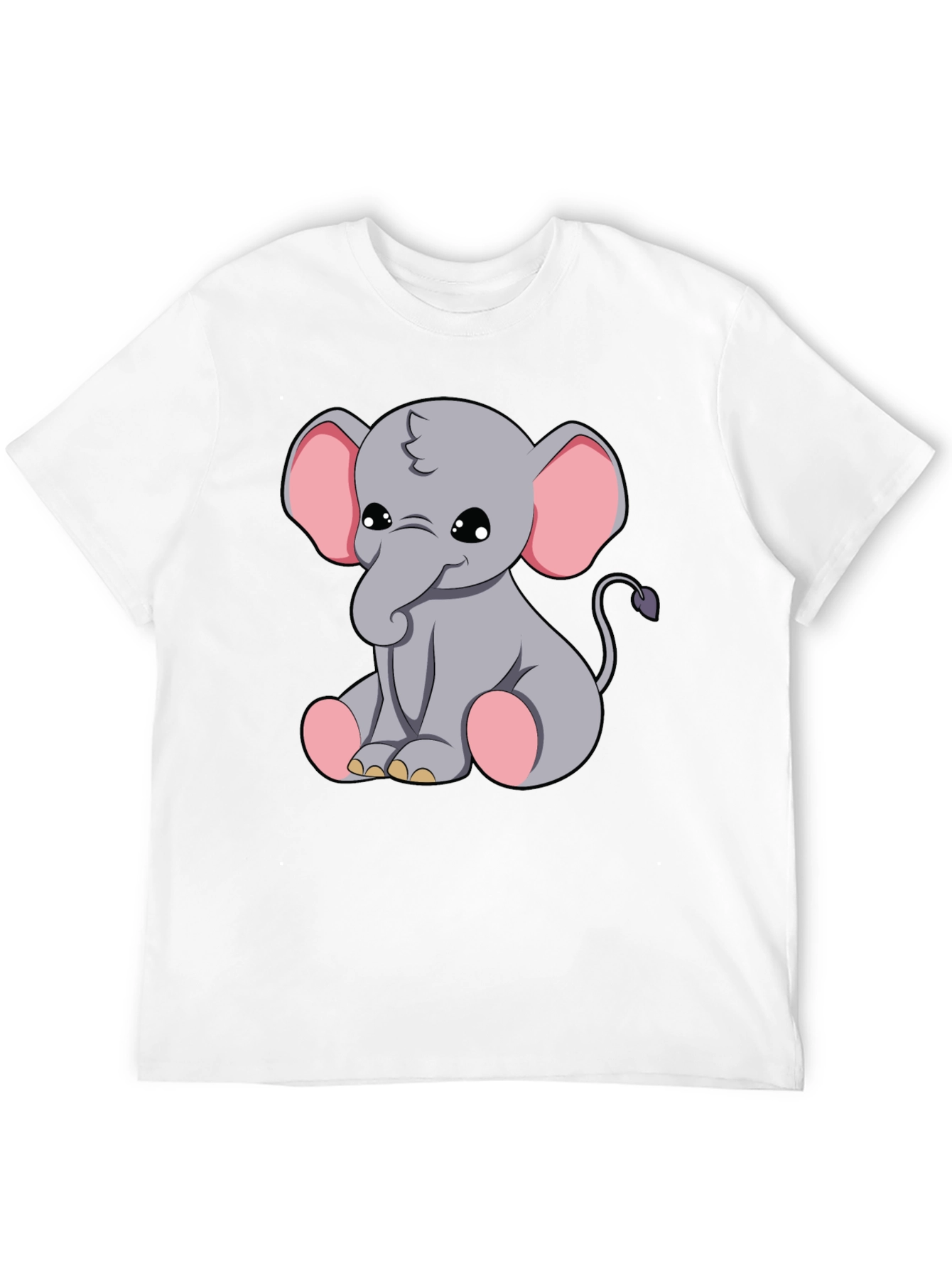 Cute Elephant Graphic Tee - Soft Cotton Blend