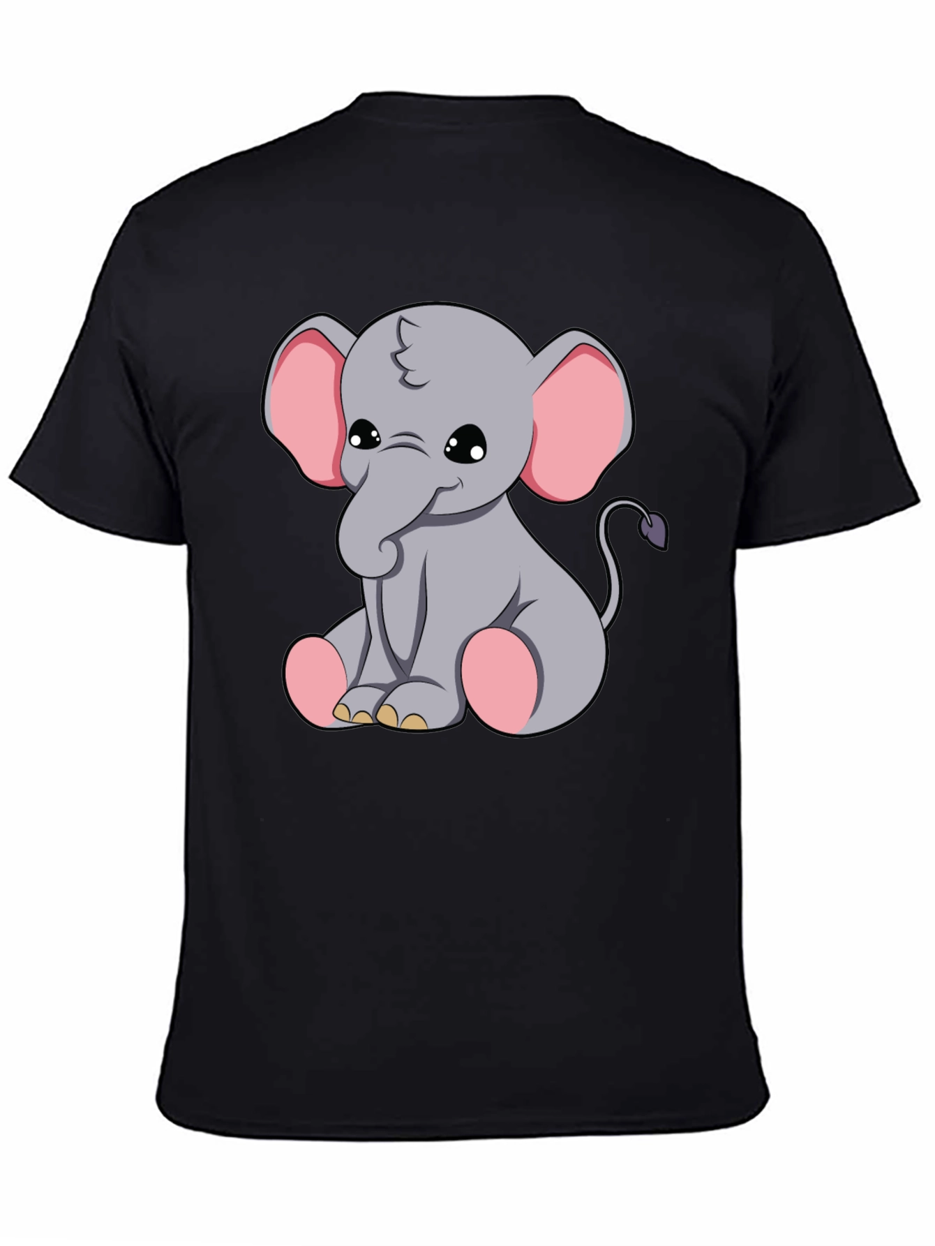 Cute Elephant Graphic Tee - Soft Cotton Blend