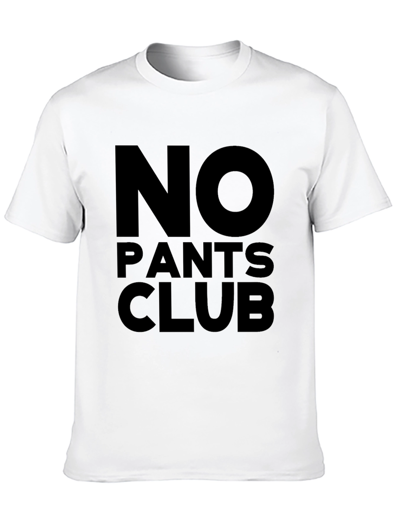 No Pants Club Black T-Shirt
