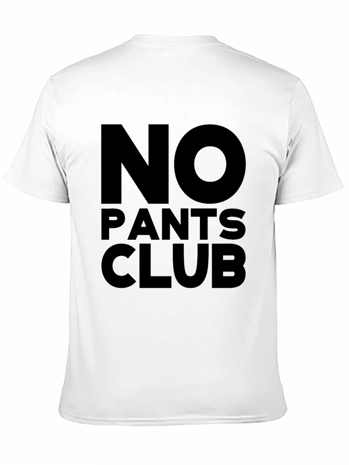 No Pants Club Black T-Shirt