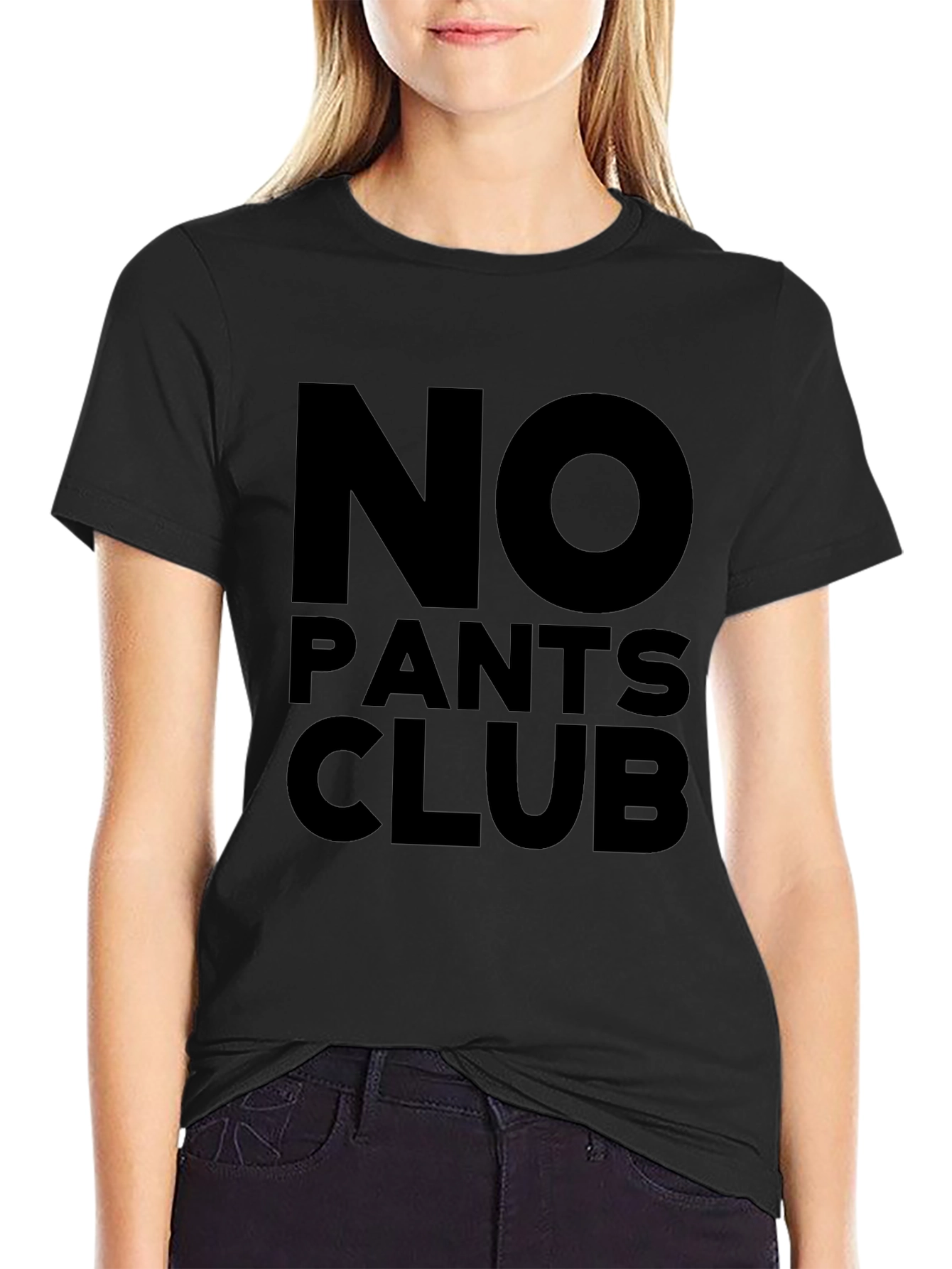 No Pants Club Black T-Shirt