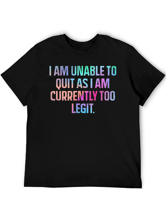 Too Legit Funny Graphic T-Shirt