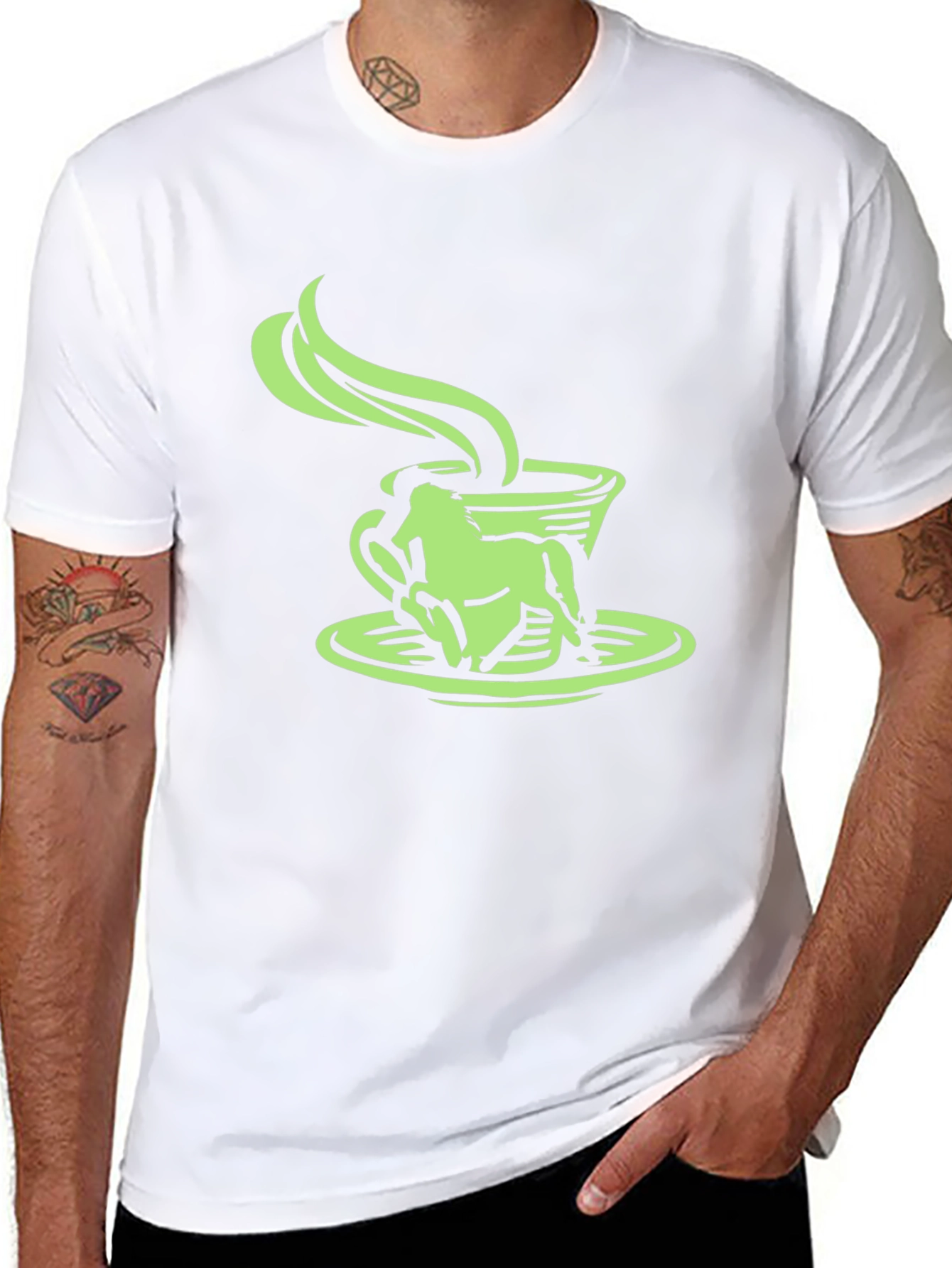 Frog in a Coffee Cup Graphic Tee