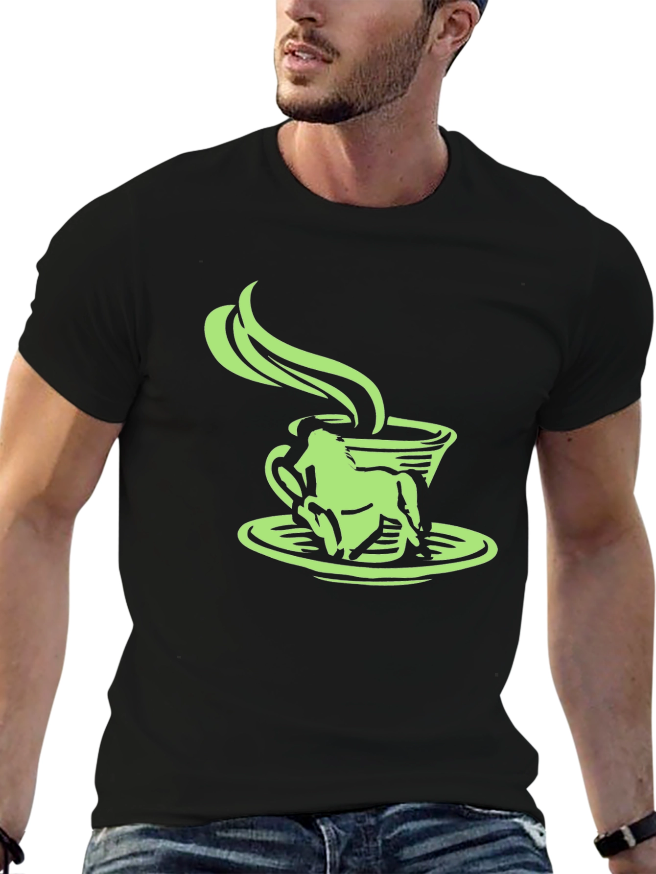 Frog in a Coffee Cup Graphic Tee