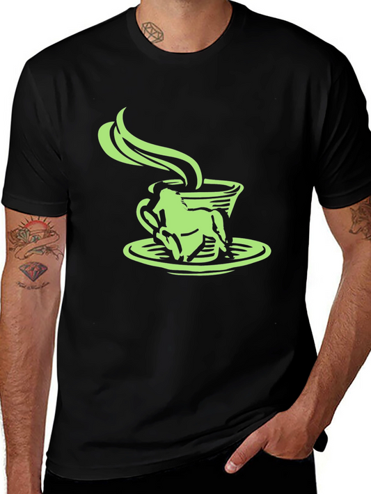 Frog in a Coffee Cup Graphic Tee