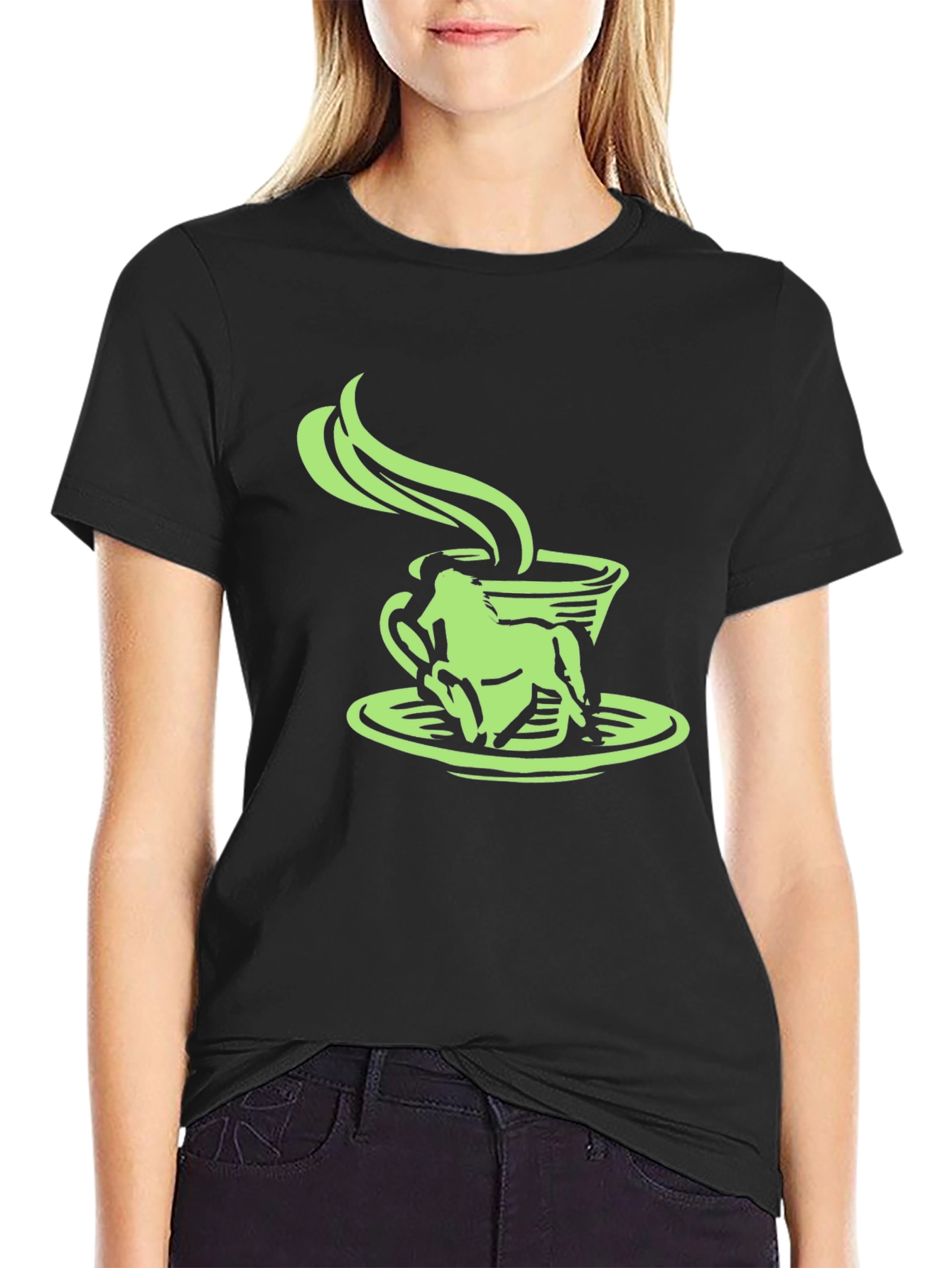 Frog in a Coffee Cup Graphic Tee