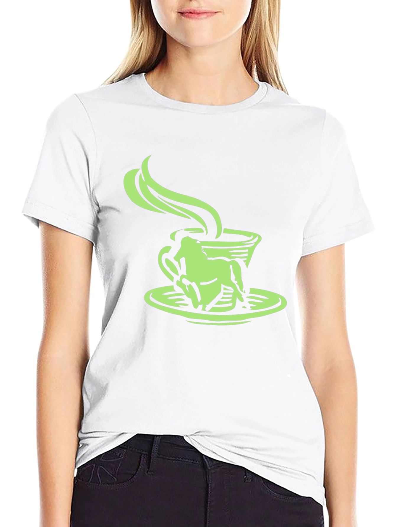 Frog in a Coffee Cup Graphic Tee