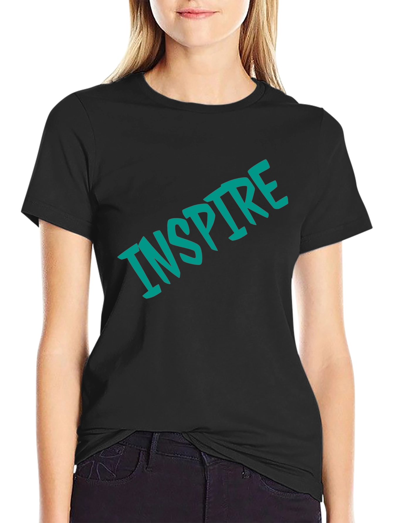 Inspire Black T-Shirt - Motivational Tee