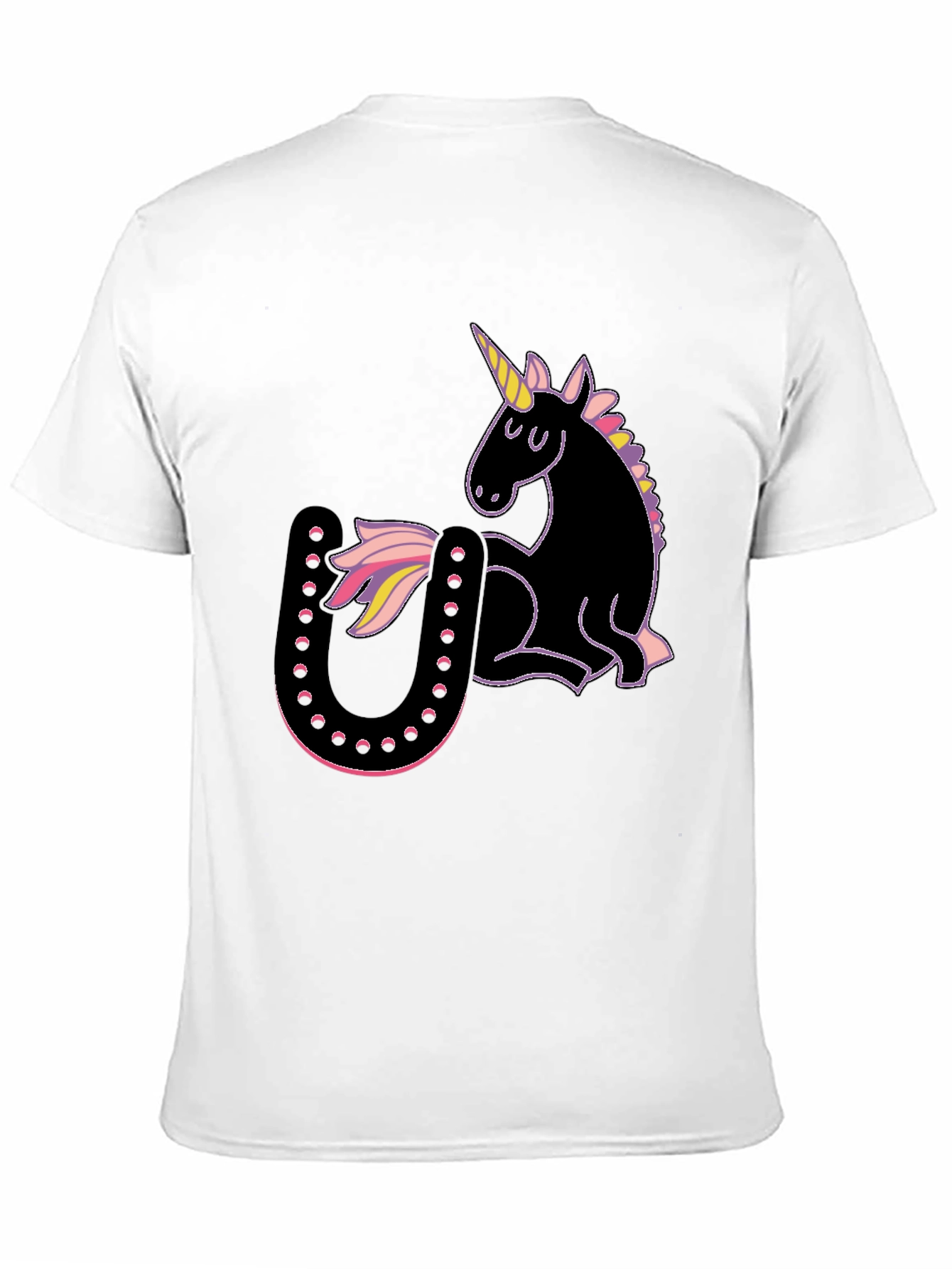 Unicorn & Horseshoe Graphic T-Shirt