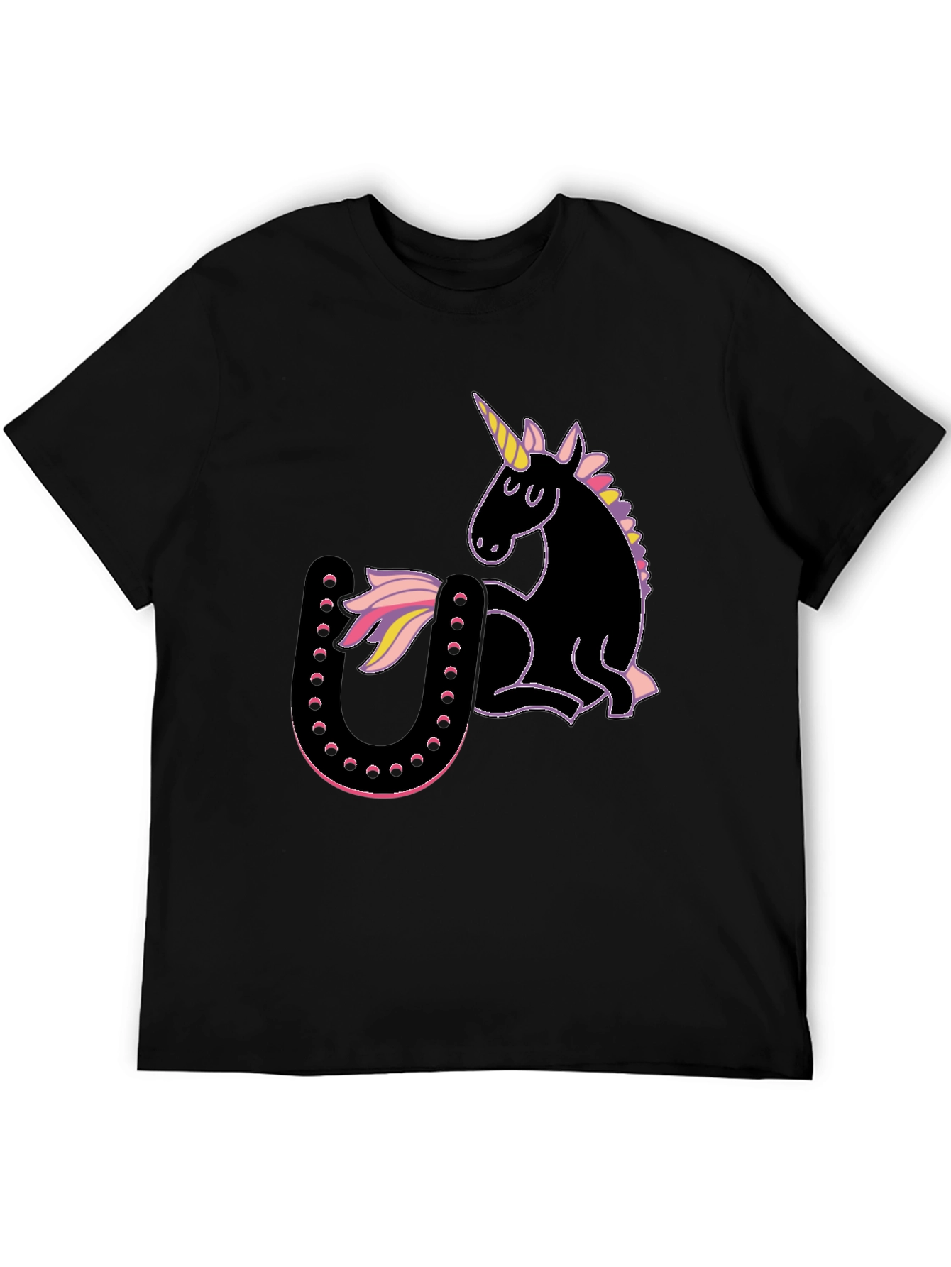 Unicorn & Horseshoe Graphic T-Shirt