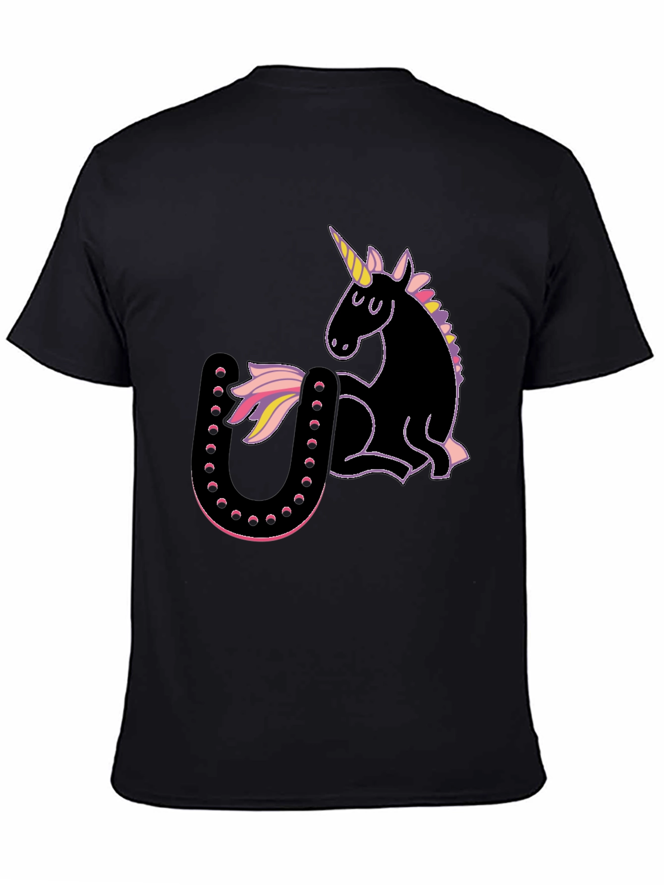 Unicorn & Horseshoe Graphic T-Shirt