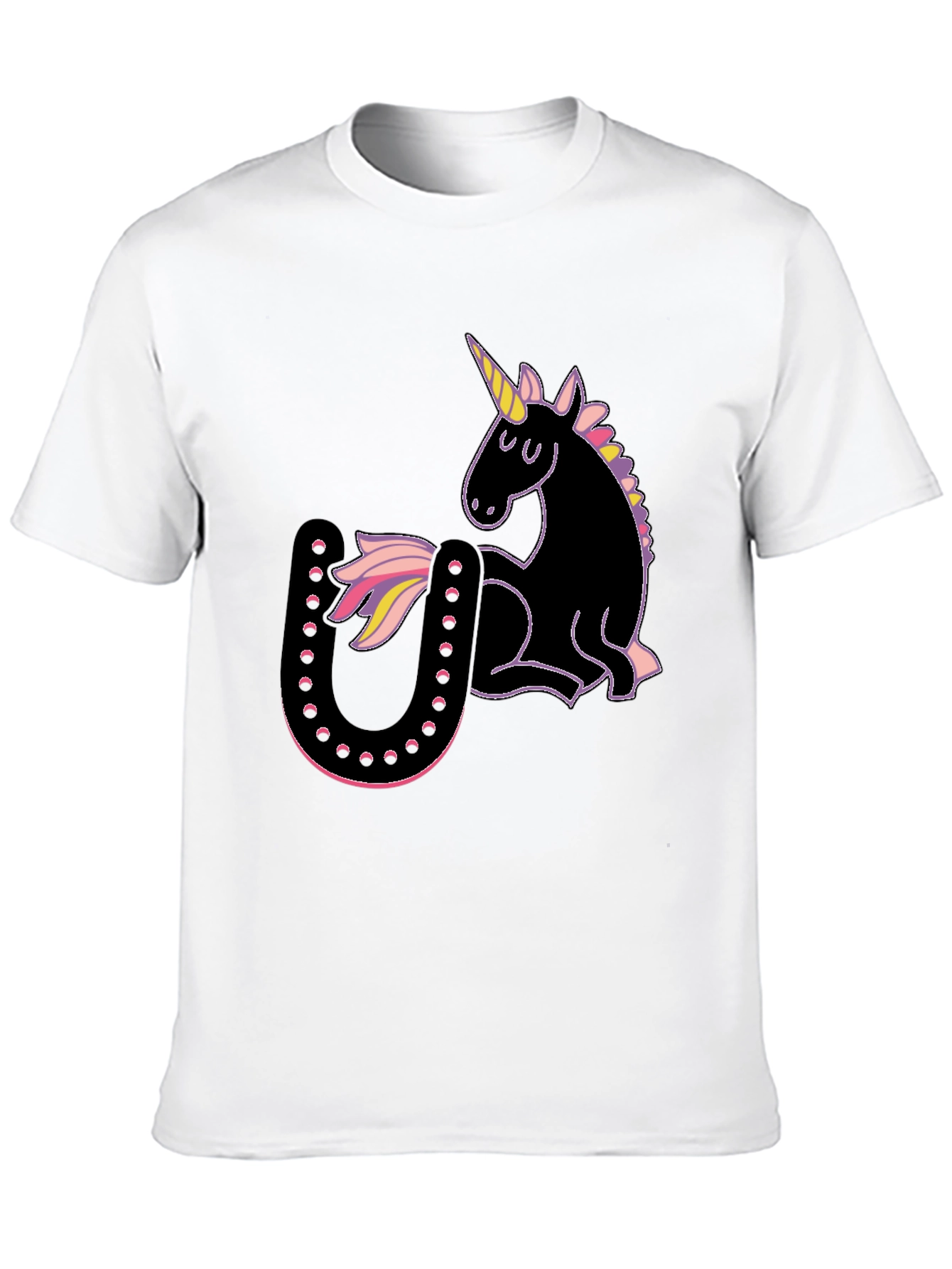 Unicorn & Horseshoe Graphic T-Shirt