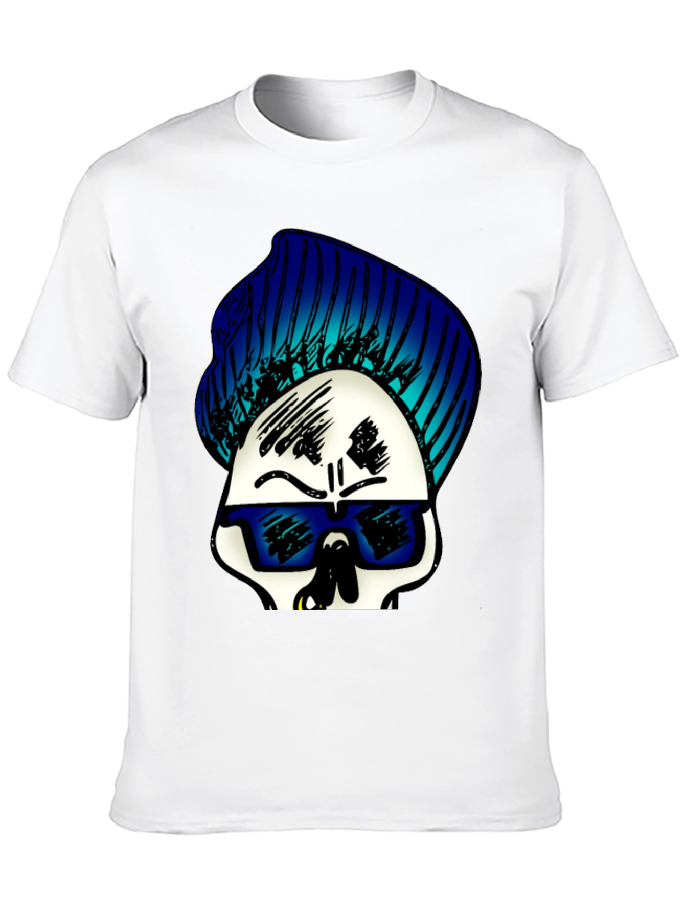 Skull with Beanie Graphic Tee