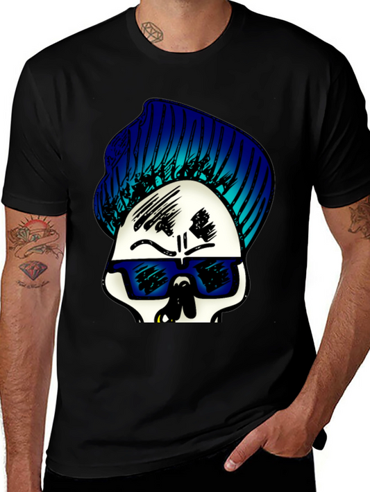 Skull with Beanie Graphic Tee