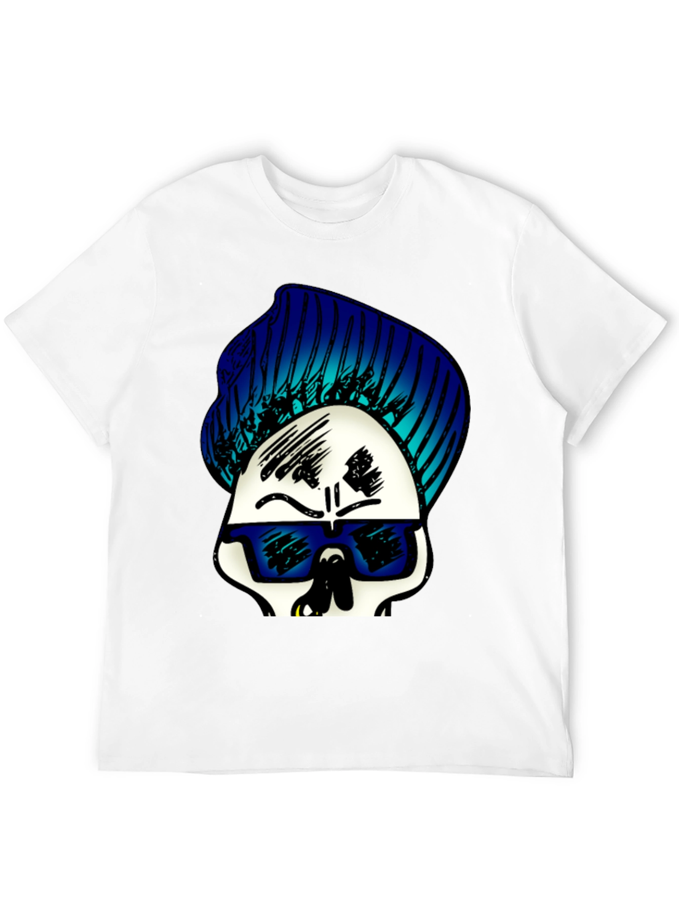 Skull with Beanie Graphic Tee