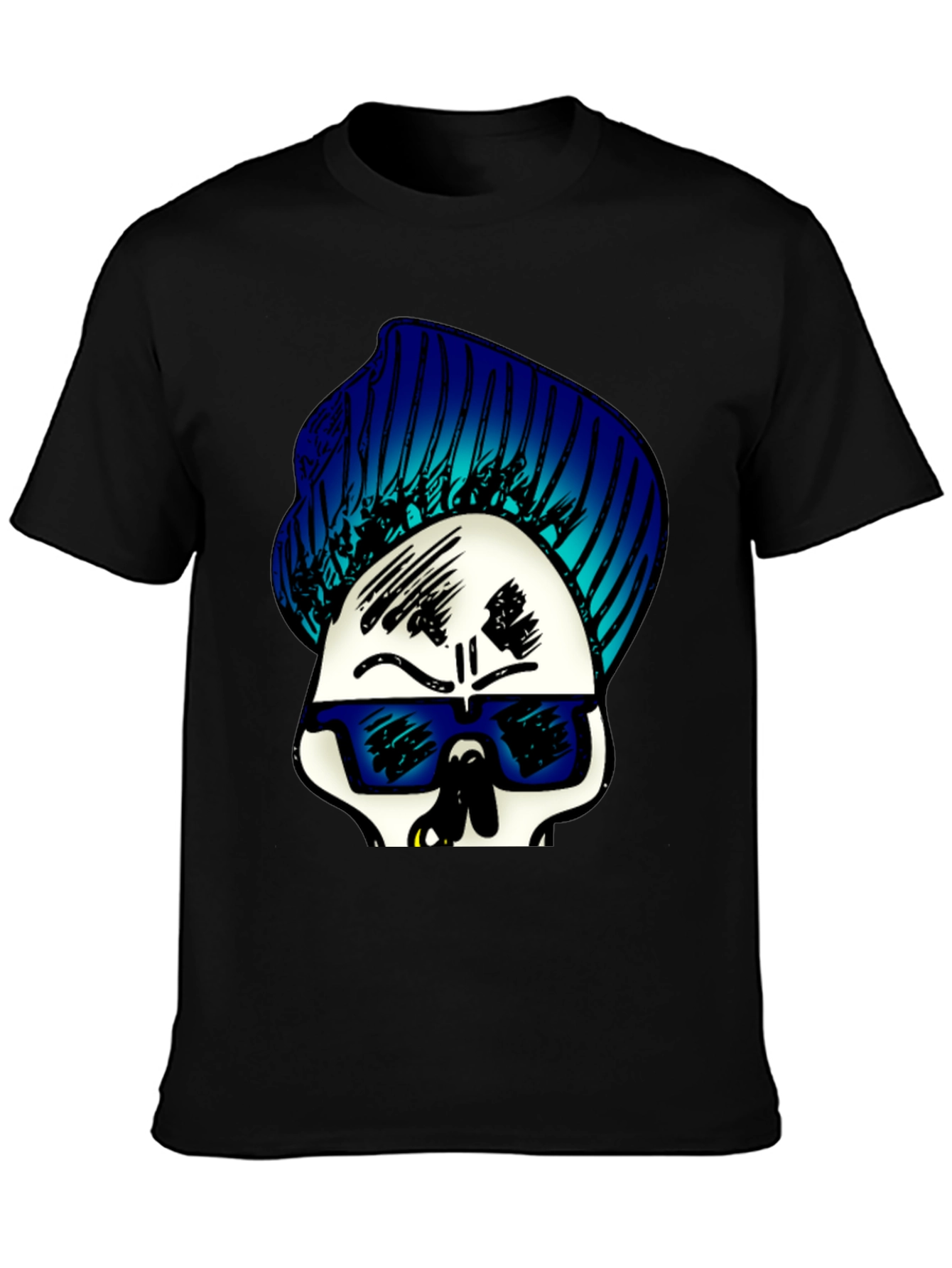 Skull with Beanie Graphic Tee