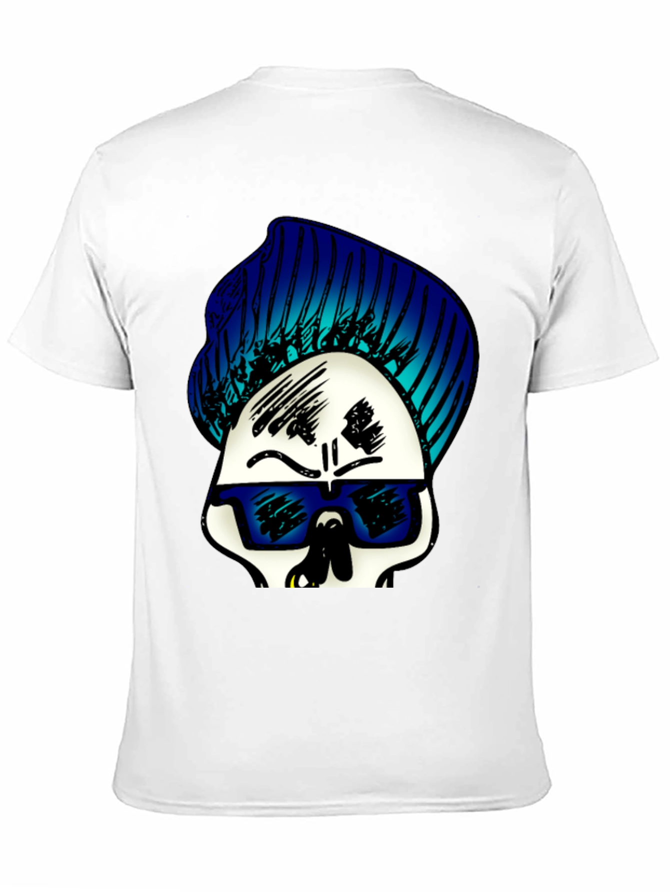 Skull with Beanie Graphic Tee