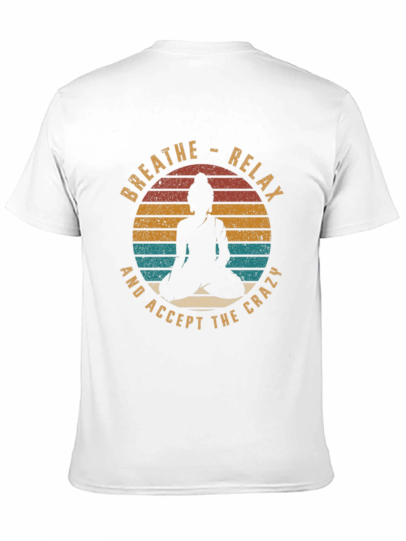Breathe Relax Buddha Graphic Tee - Casual Comfort