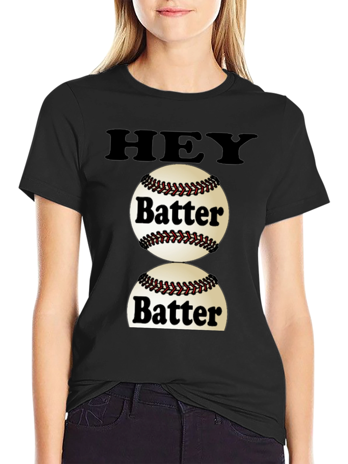 Hey Batter T-Shirt - Baseball Fan Tee