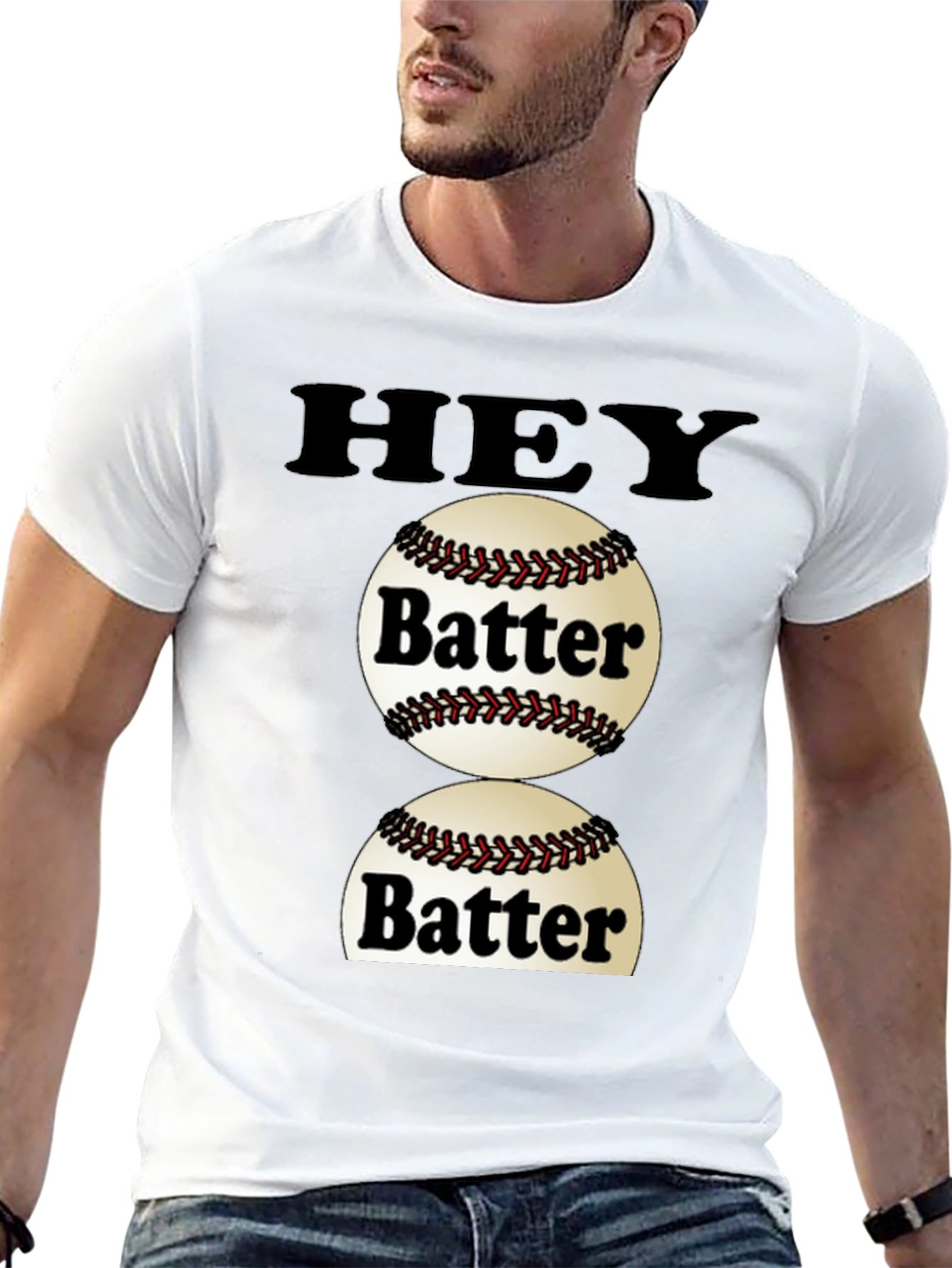 Hey Batter T-Shirt - Baseball Fan Tee