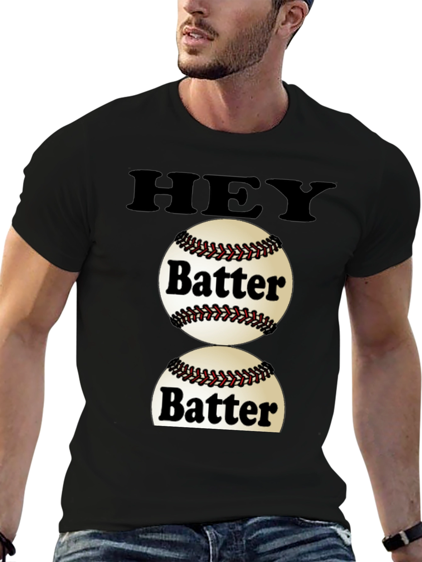 Hey Batter T-Shirt - Baseball Fan Tee