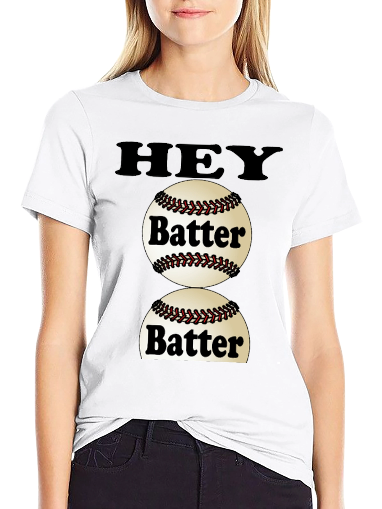 Hey Batter T-Shirt - Baseball Fan Tee