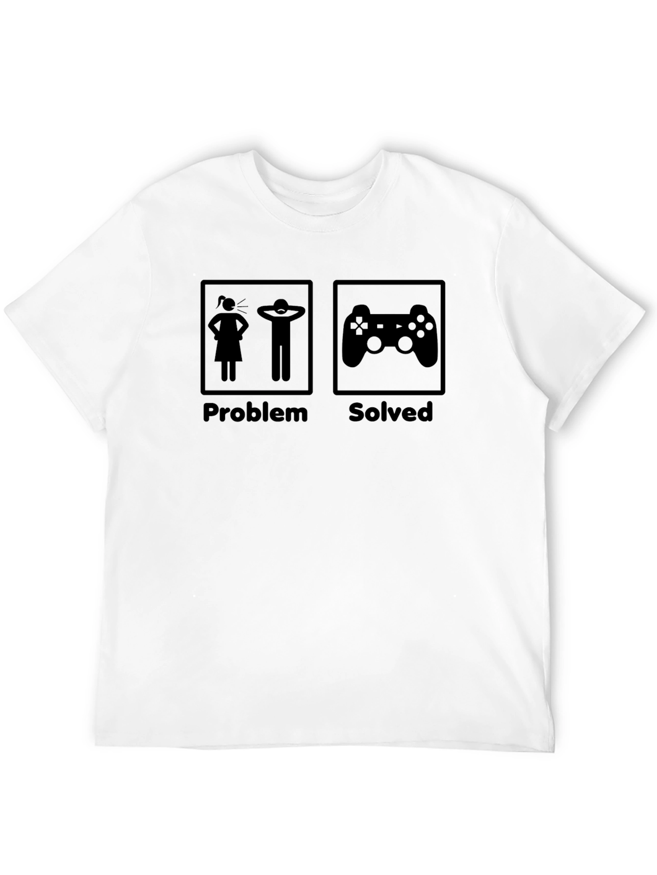 Gamer Problem Solved T-Shirt - Funny Graphic Tee