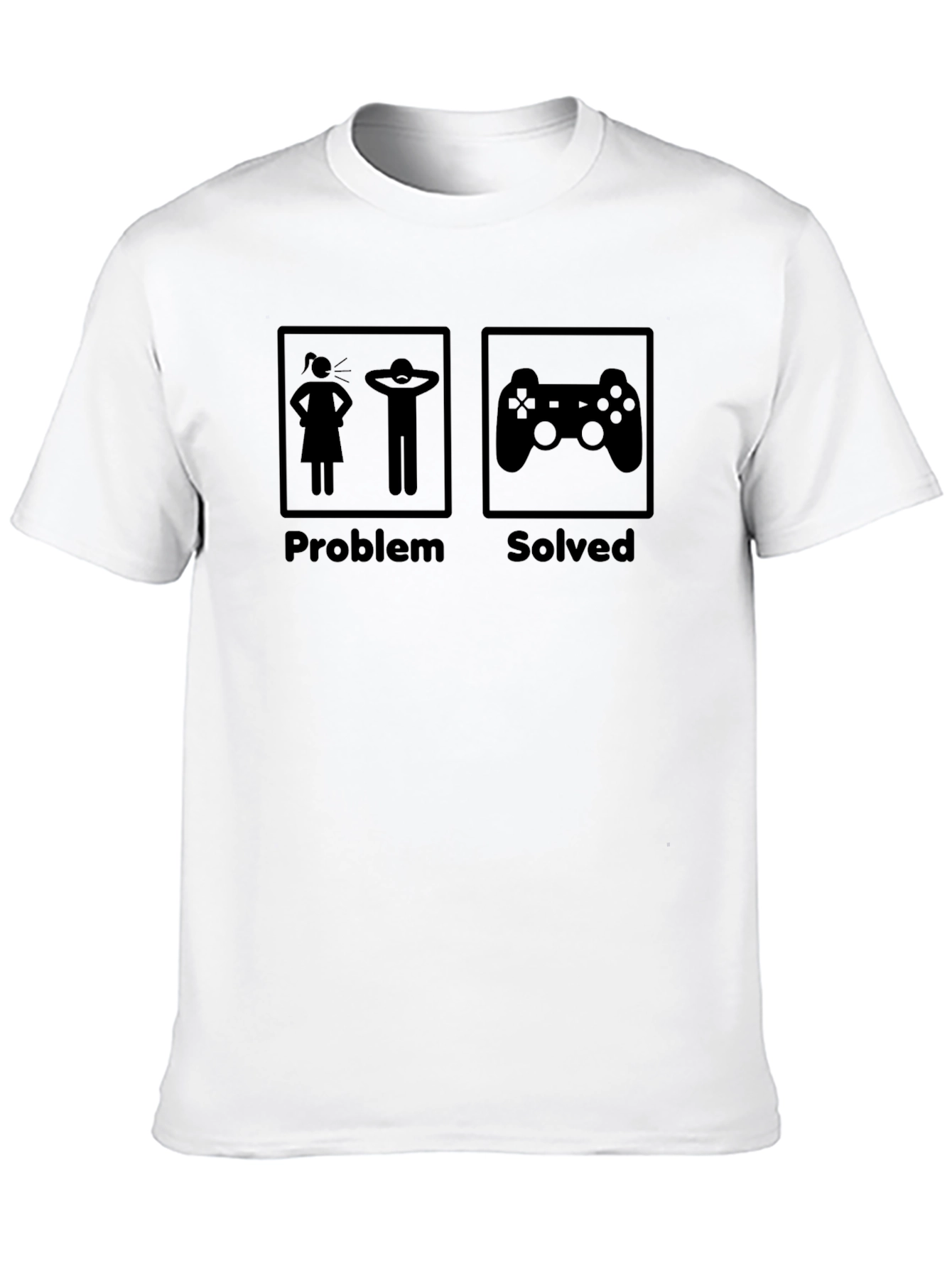 Gamer Problem Solved T-Shirt - Funny Graphic Tee