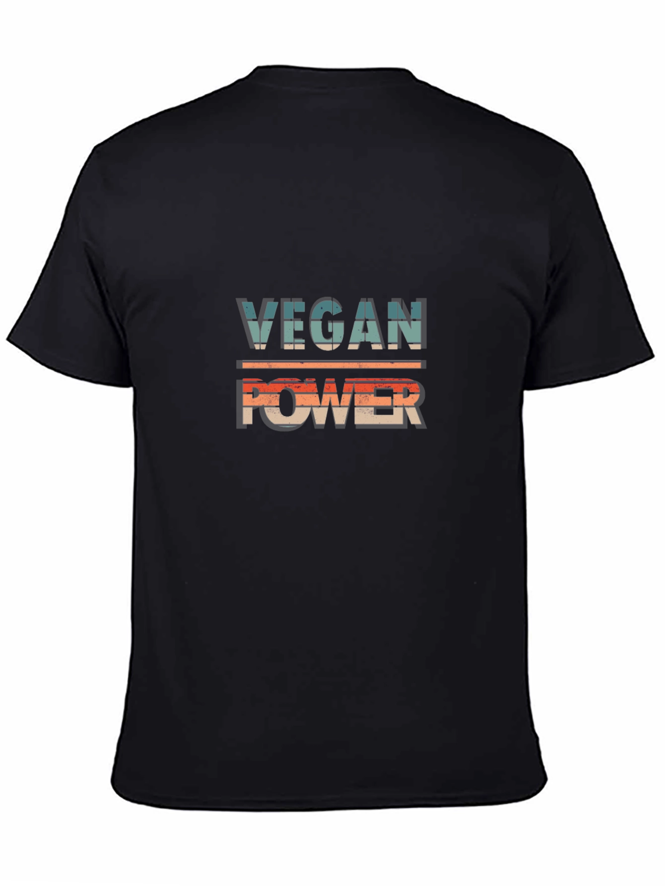 Vegan Power Graphic T-Shirt - Retro Design