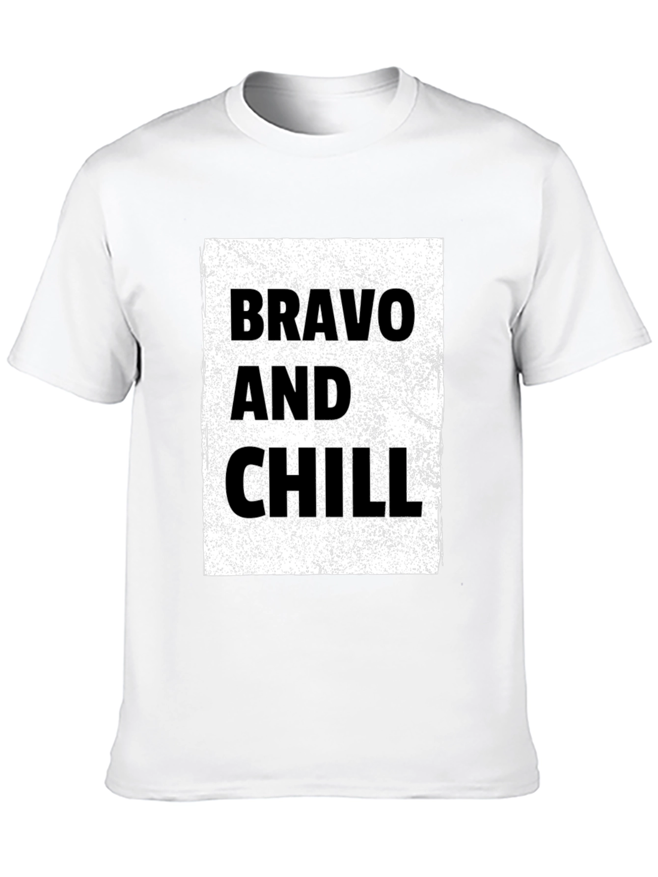 Bravo and Chill Graphic Tee - Black T-Shirt