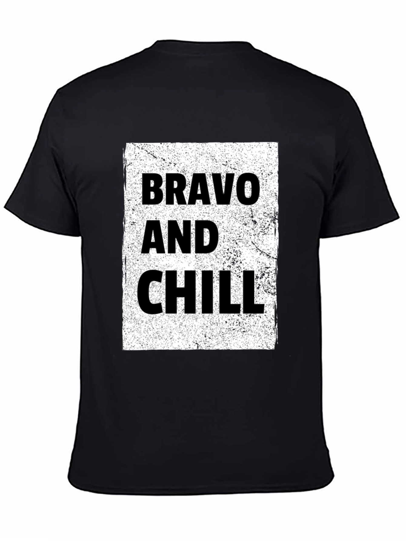 Bravo and Chill Graphic Tee - Black T-Shirt