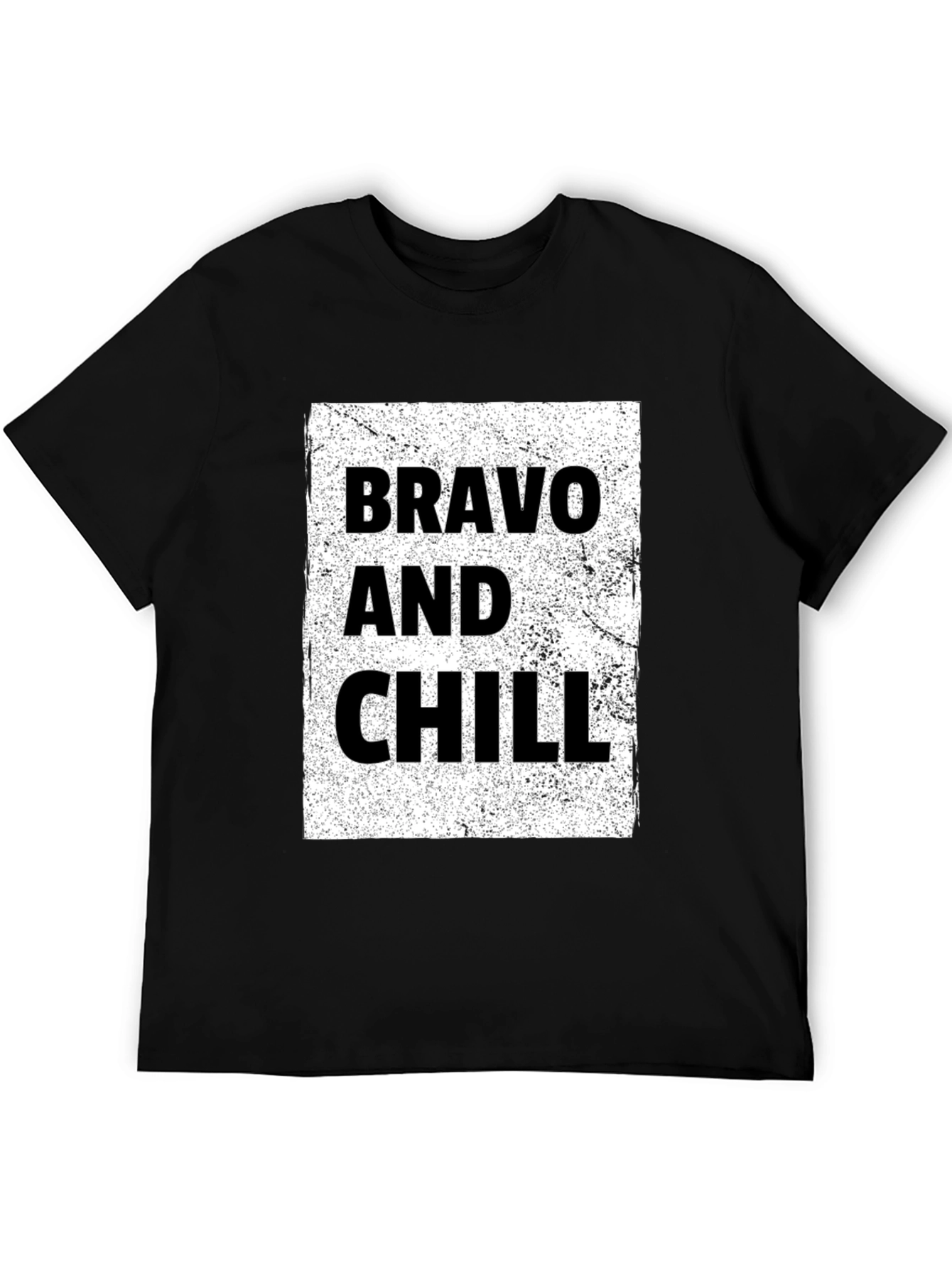 Bravo and Chill Graphic Tee - Black T-Shirt