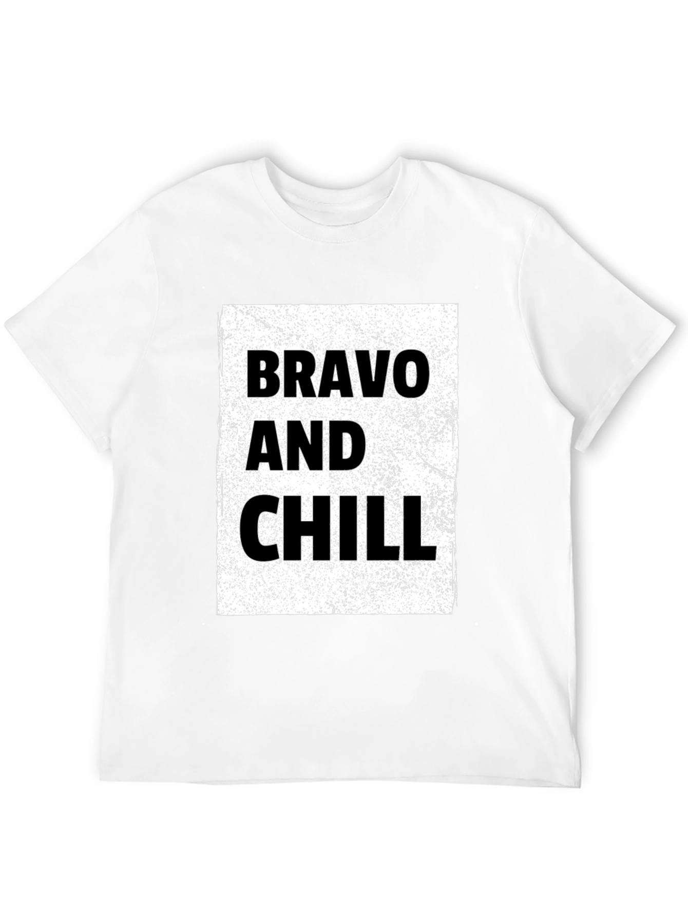 Bravo and Chill Graphic Tee - Black T-Shirt