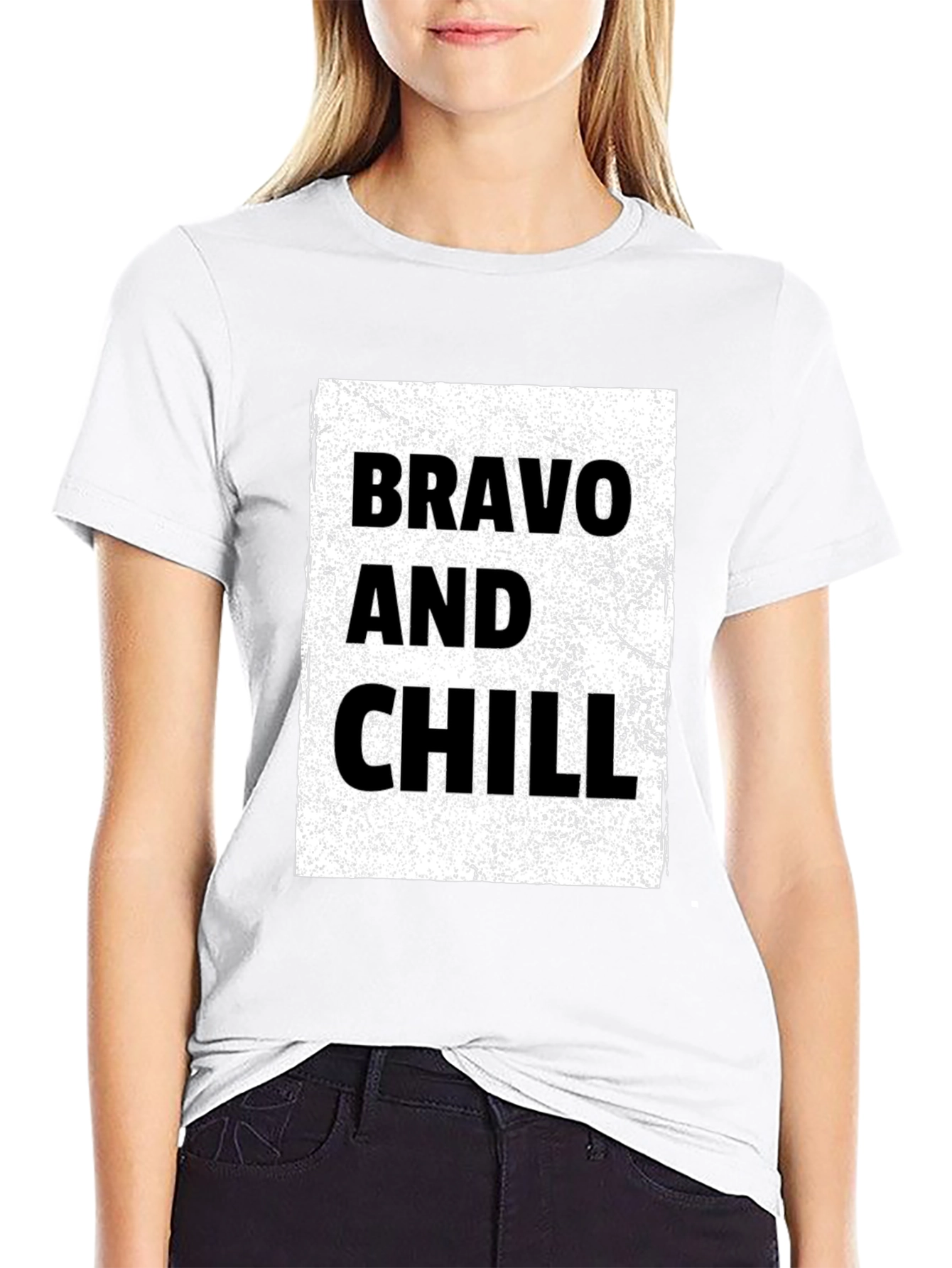 Bravo and Chill Graphic Tee - Black T-Shirt